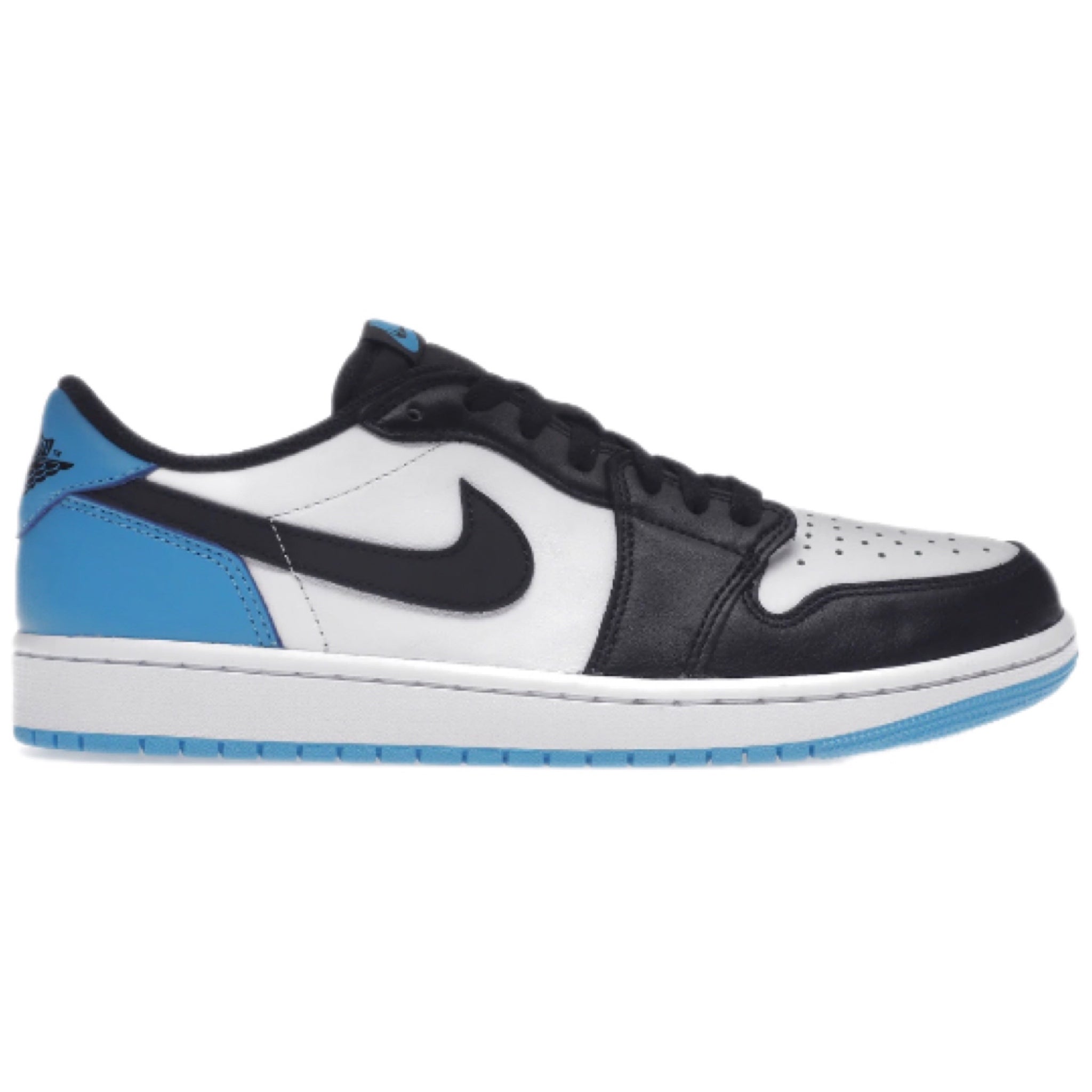 Jordan 1 Retro Low OG Black Dark Powder Blue