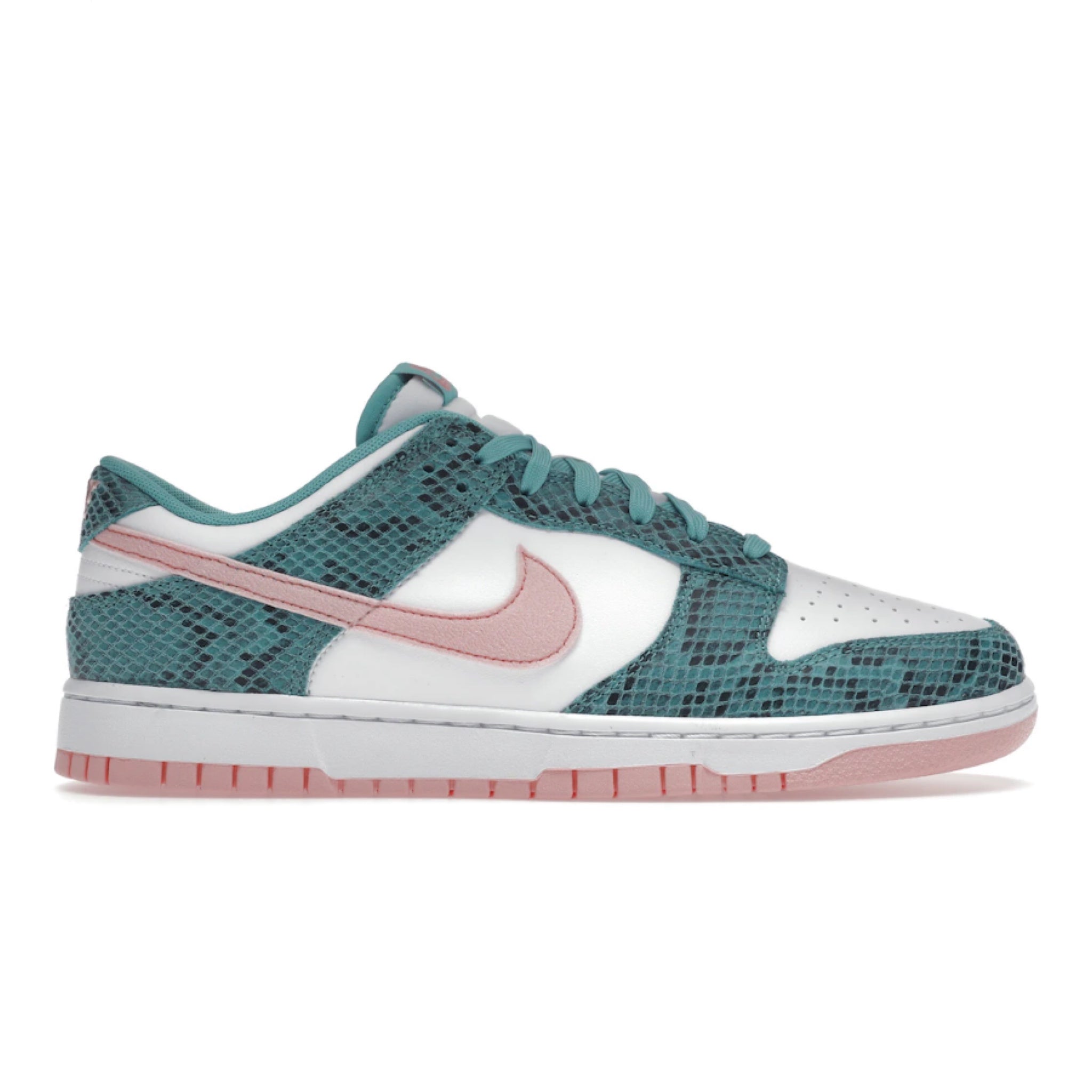 Dunk Low Snakeskin Washed Teal Bleached Coral