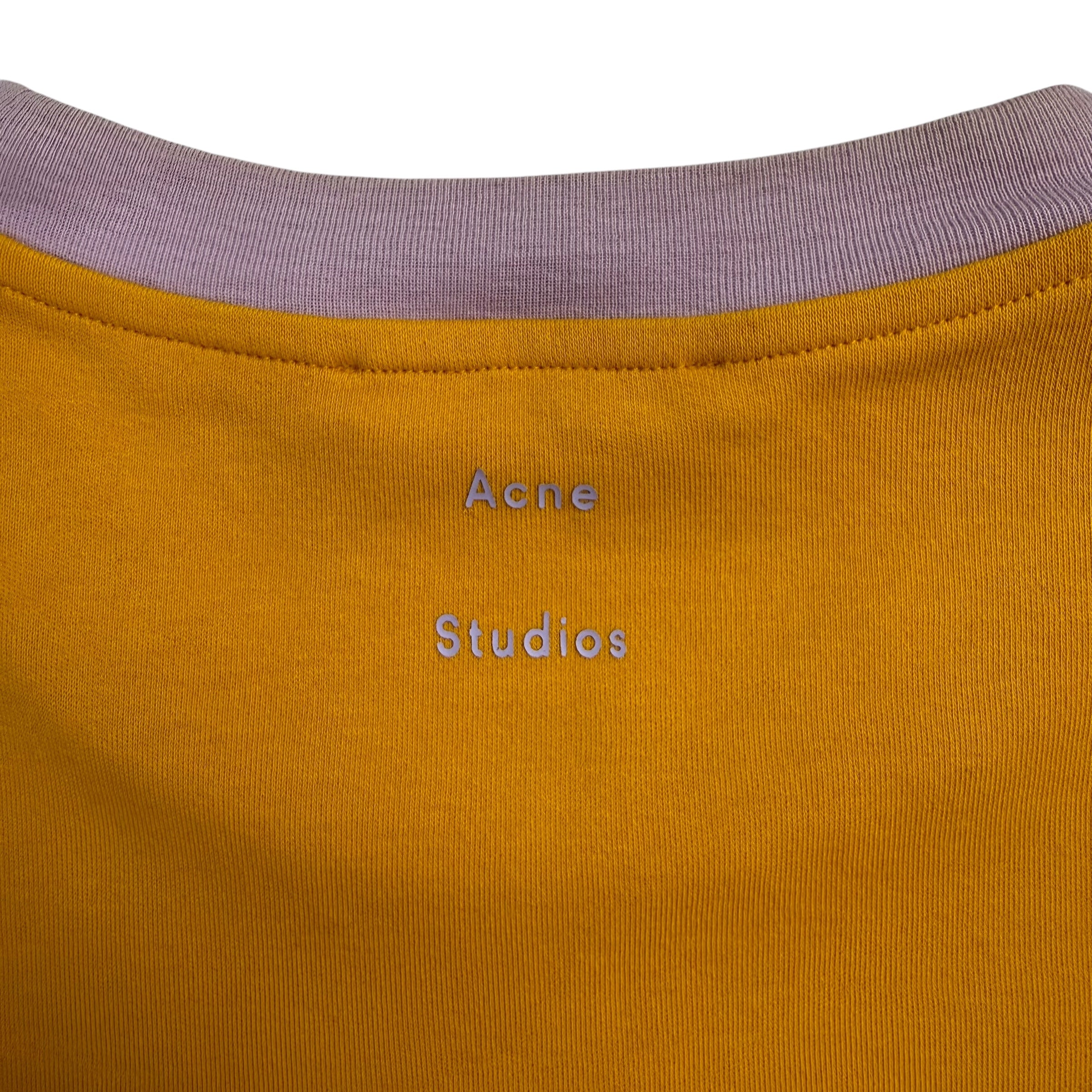 Acne Studios Eban Colour Block Tee Yellow/Purple