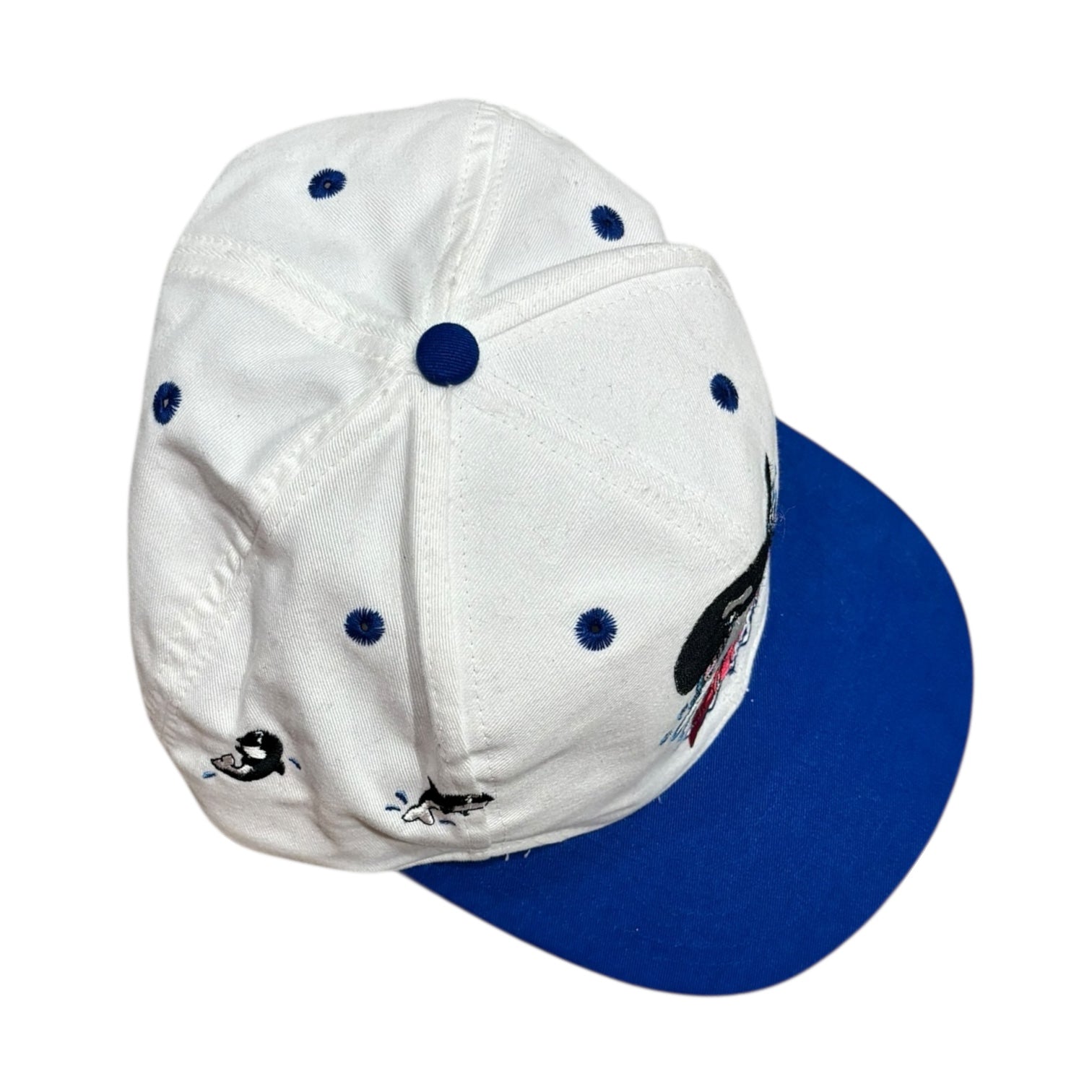 Vintage Sea World Shamu SnapBack Hat White