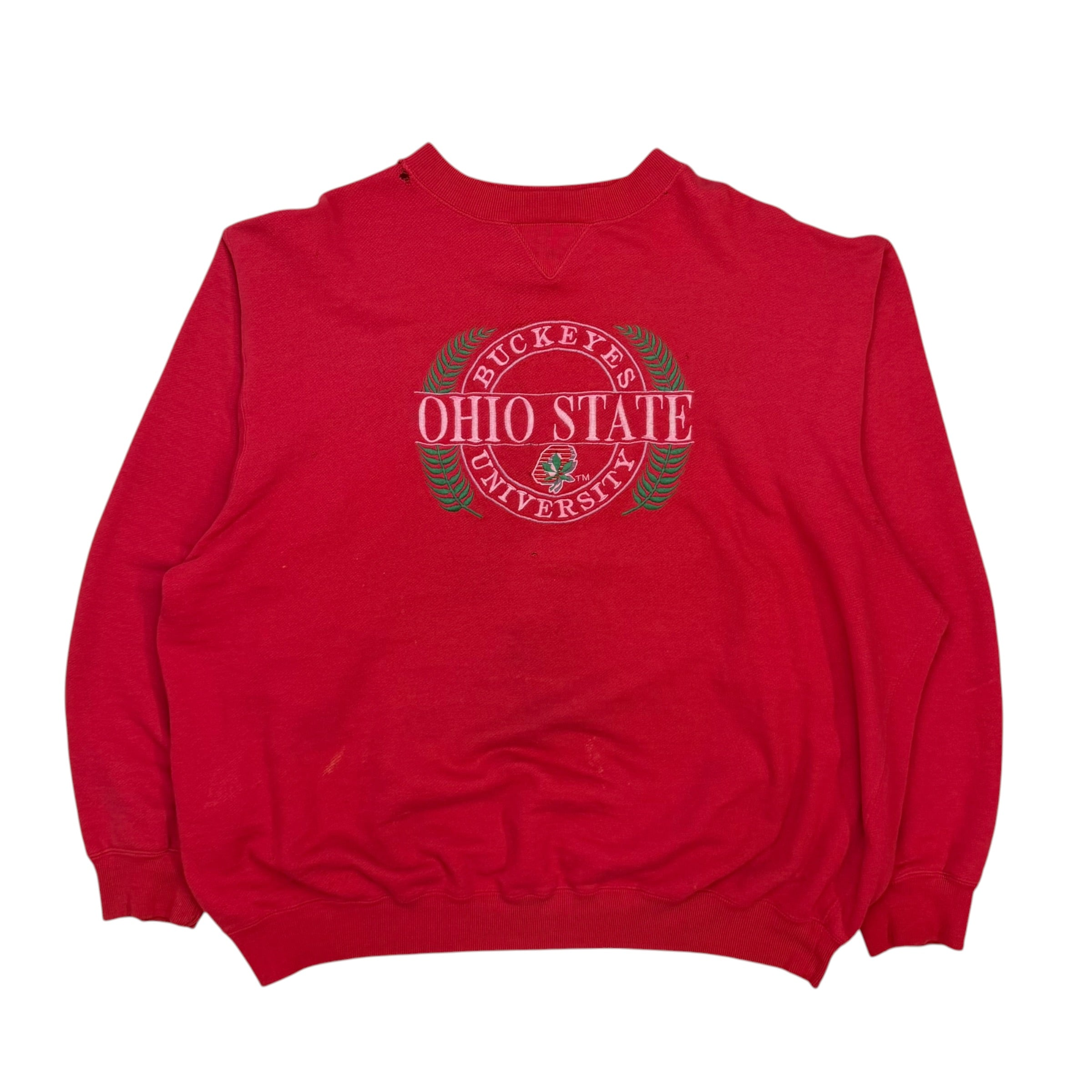 Vintage Ohio State Buckeyes Crewneck Red