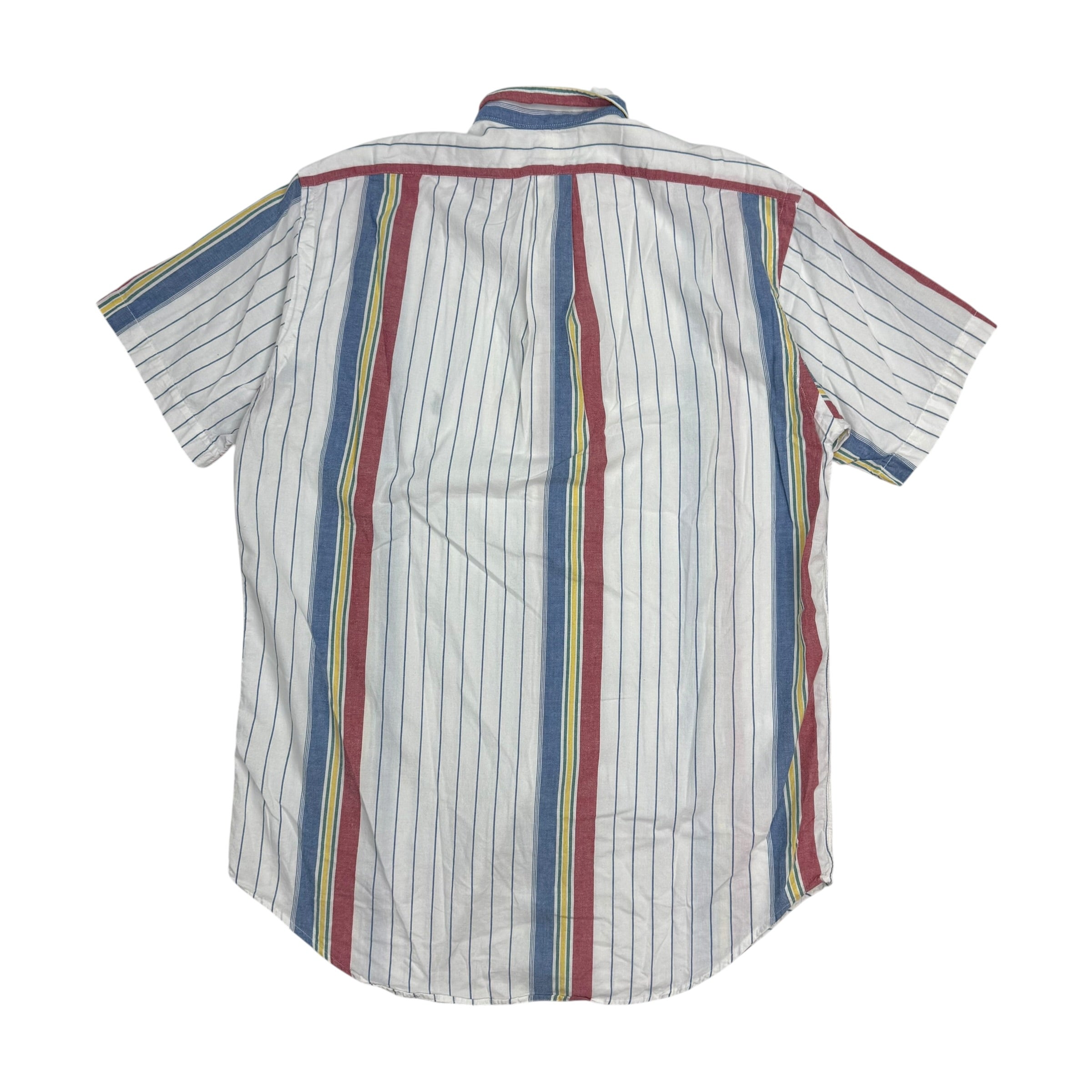 Vintage Polo Ralph Lauren Striped Button Up Shirt Multicolour/White