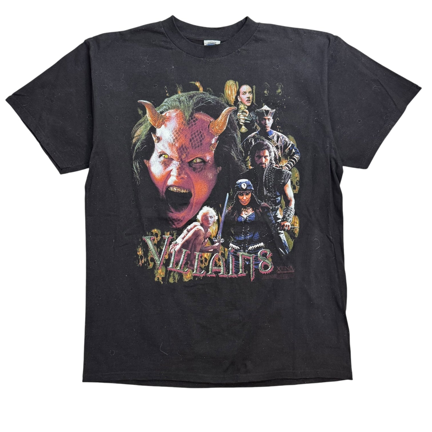 Vintage Xena Warrior Princess Villain 8 Tee Black