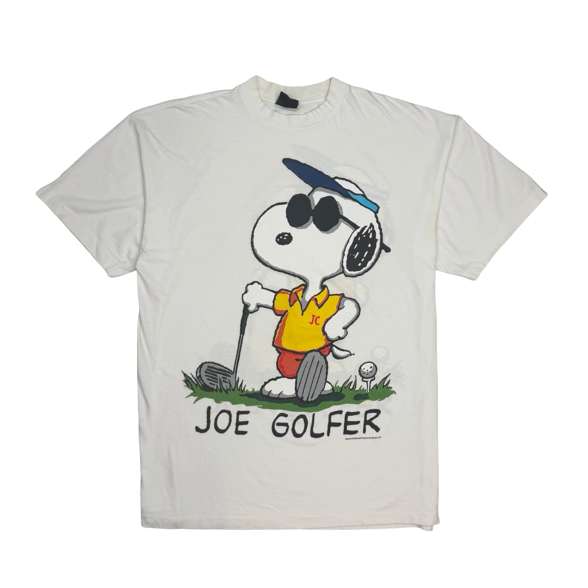 Vintage Snoopy “Joe Golfer” Tee White