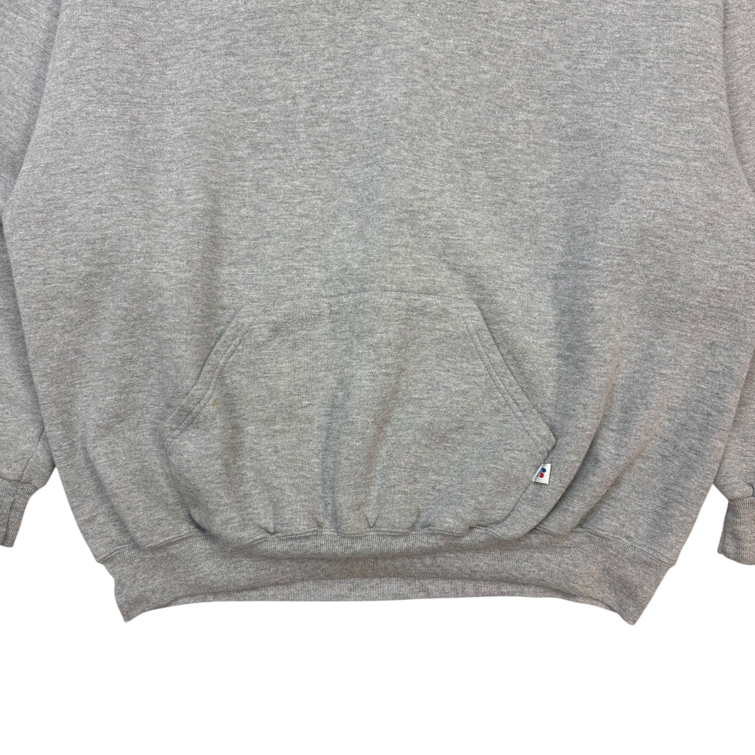 Vintage Russell Athletic Blank Hoodie Grey