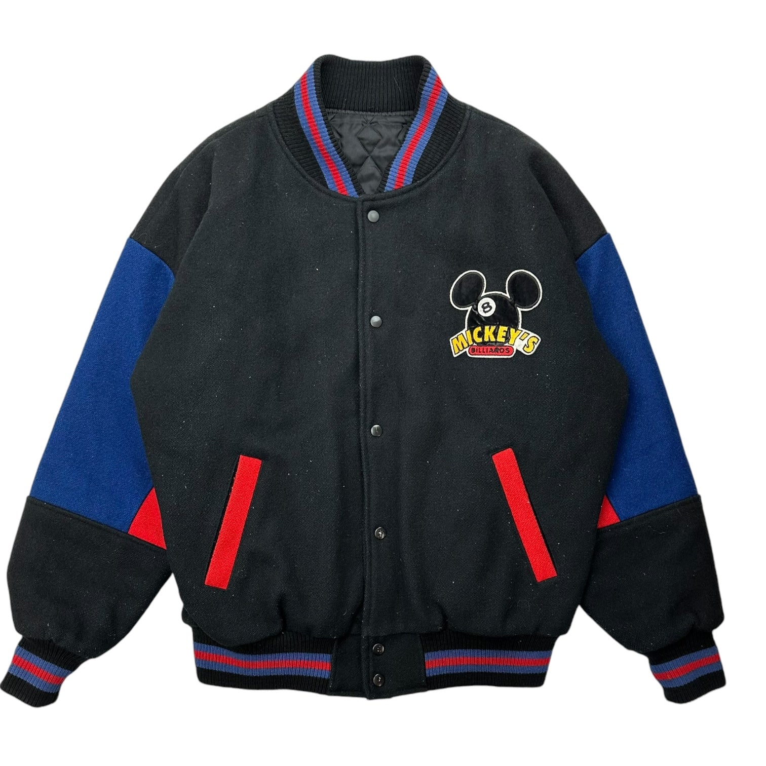 Vintage Disney Mickey Mouse ‘Mickey’s Billiards’ 8 Ball Varsity Jacket