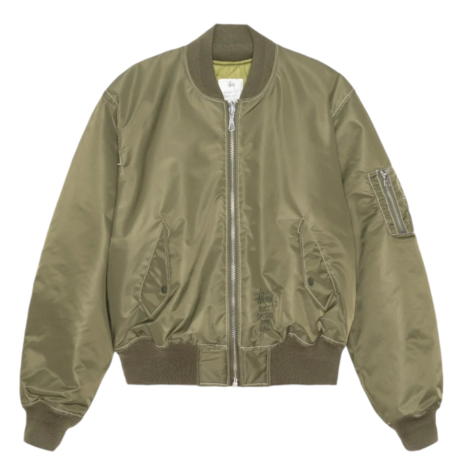 Stüssy Built Reversible Bomber Jacket Olive