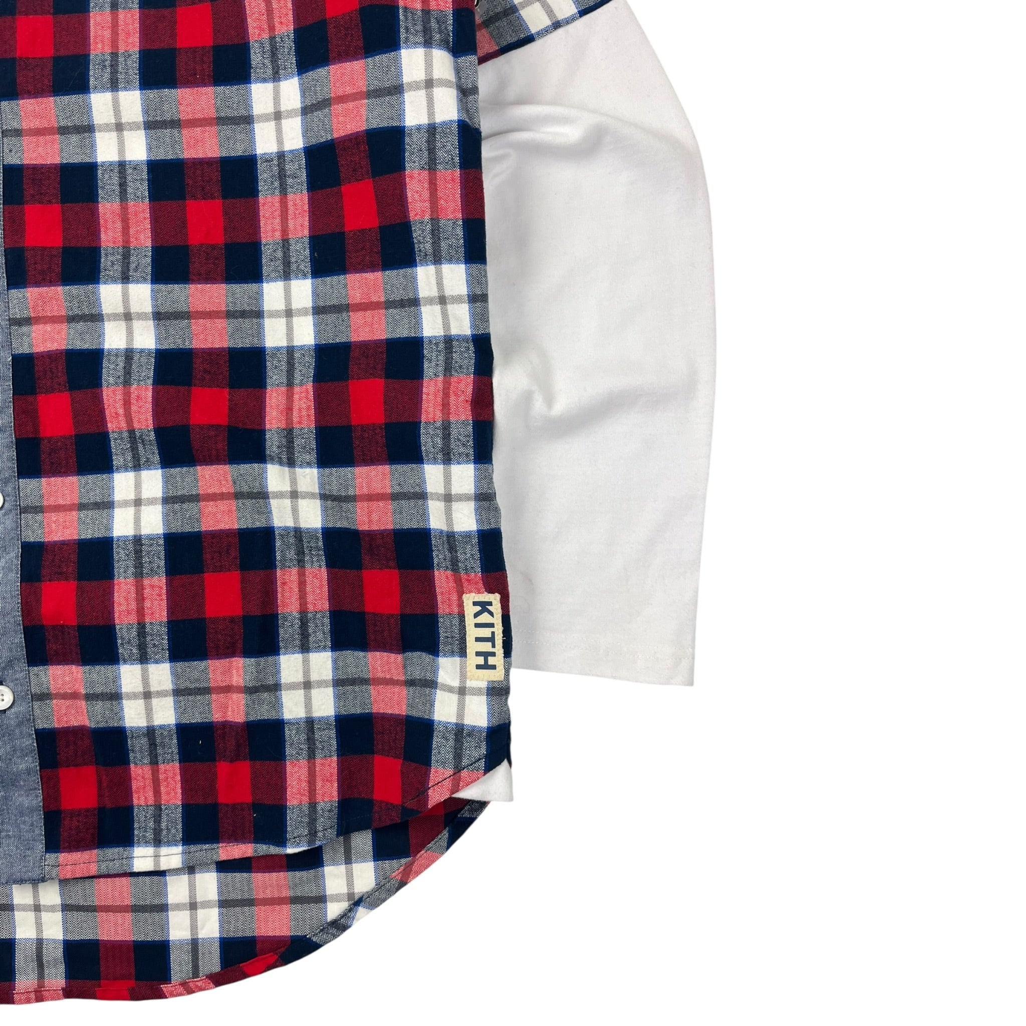 Kith Plaid Button Faux Layered L/S Shirt