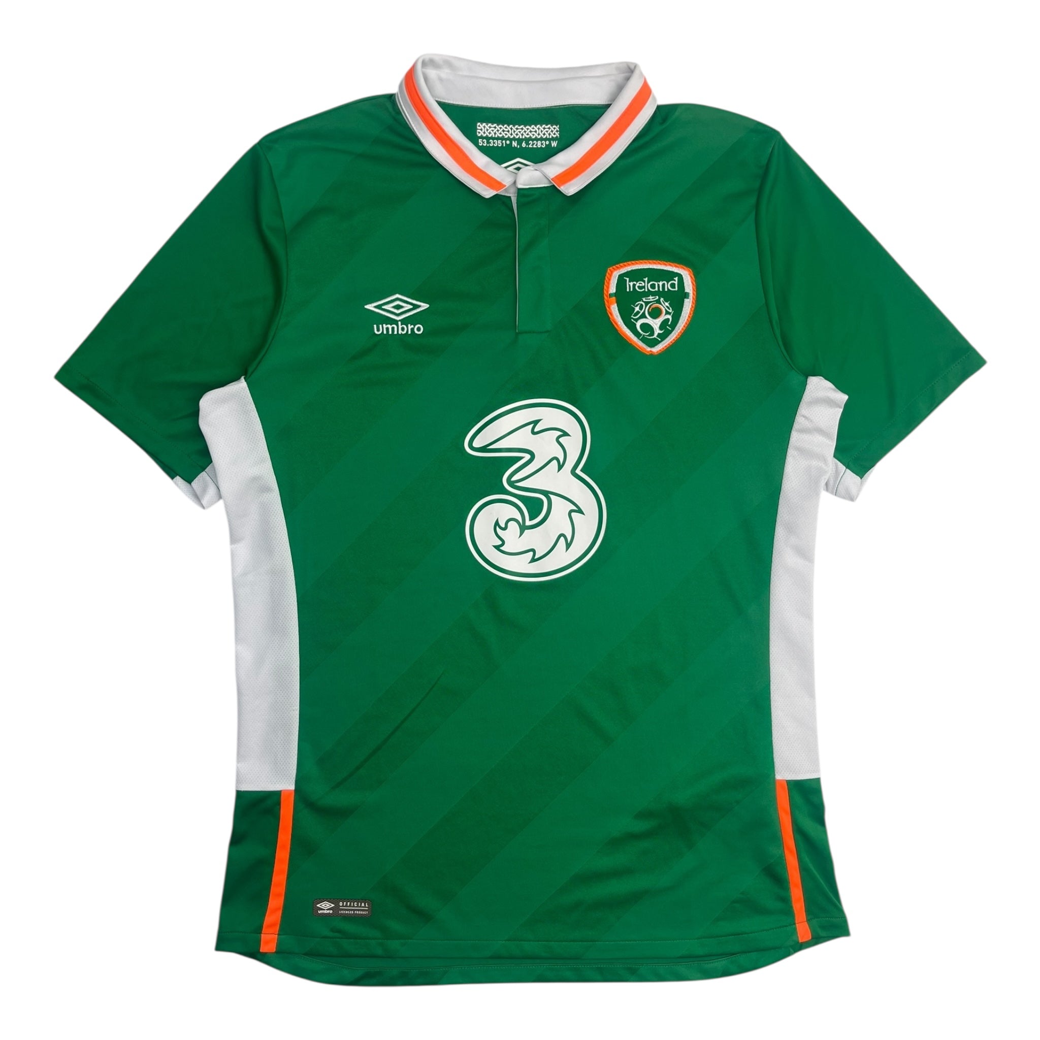 2016/17 Republic of Ireland Home Football Jersey by Umbro