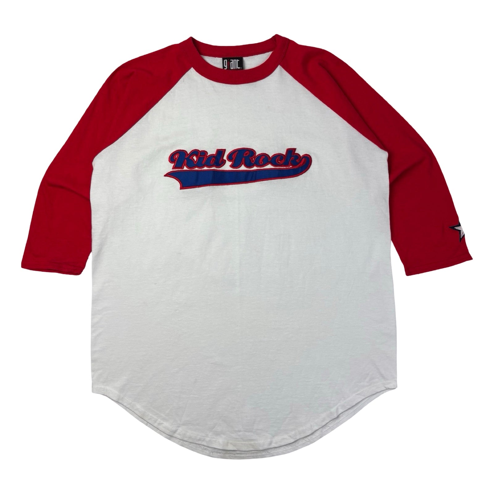 Vintage Kid Rock Embroidered Baseball 3/4 Sleeve Shirt