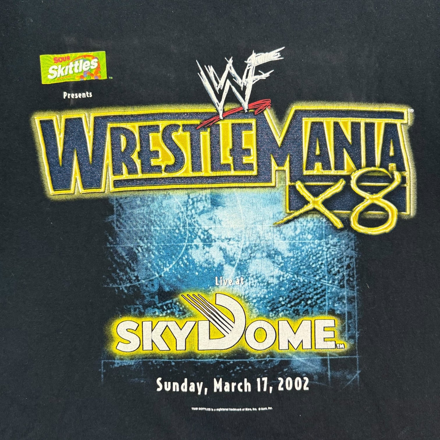 2002 WWF Wrestlemania X8 Tee Black