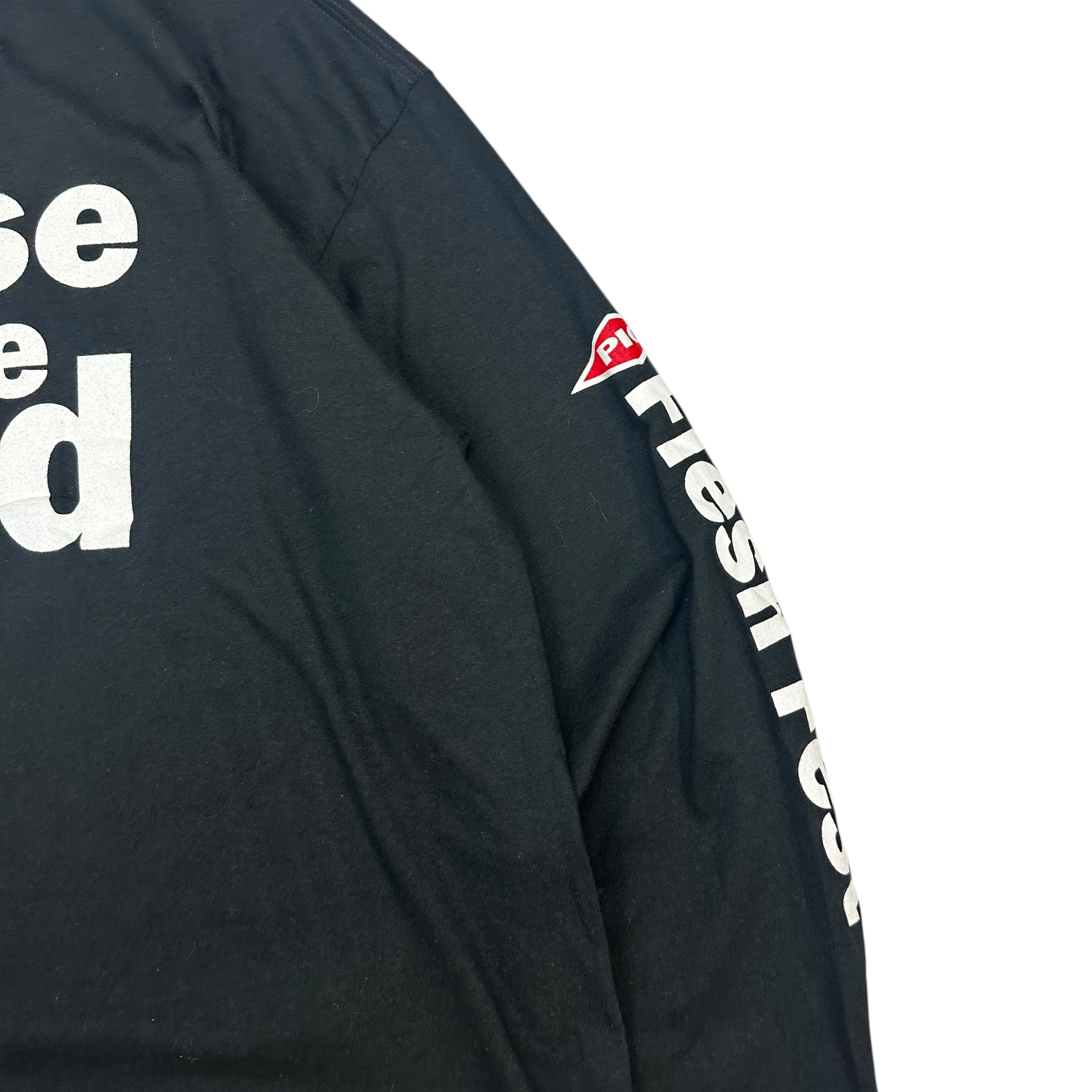 Vintage Pig Praise The Lard Long Sleeve Black