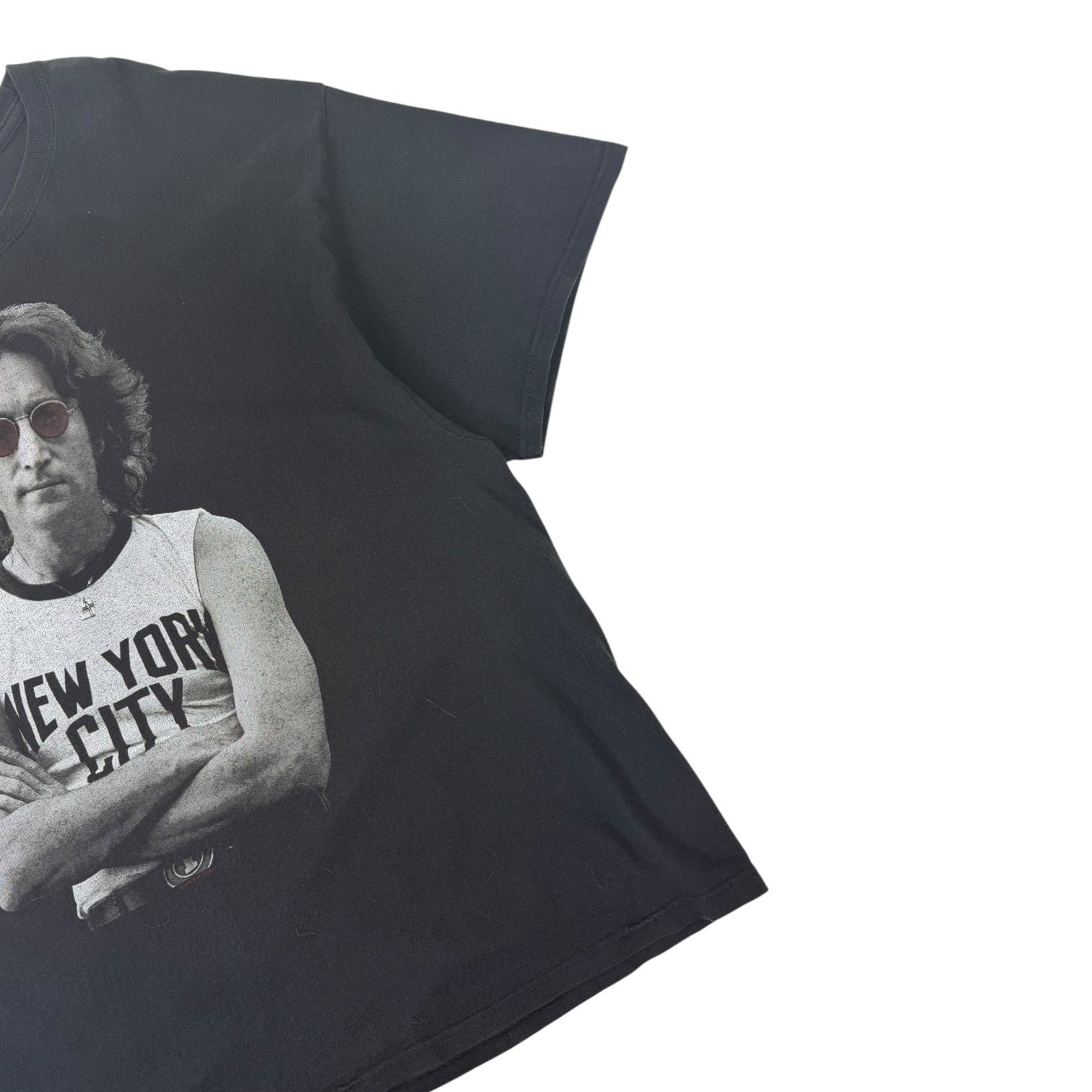 Vintage 1991 John Lennon New York City T-Shirt Black