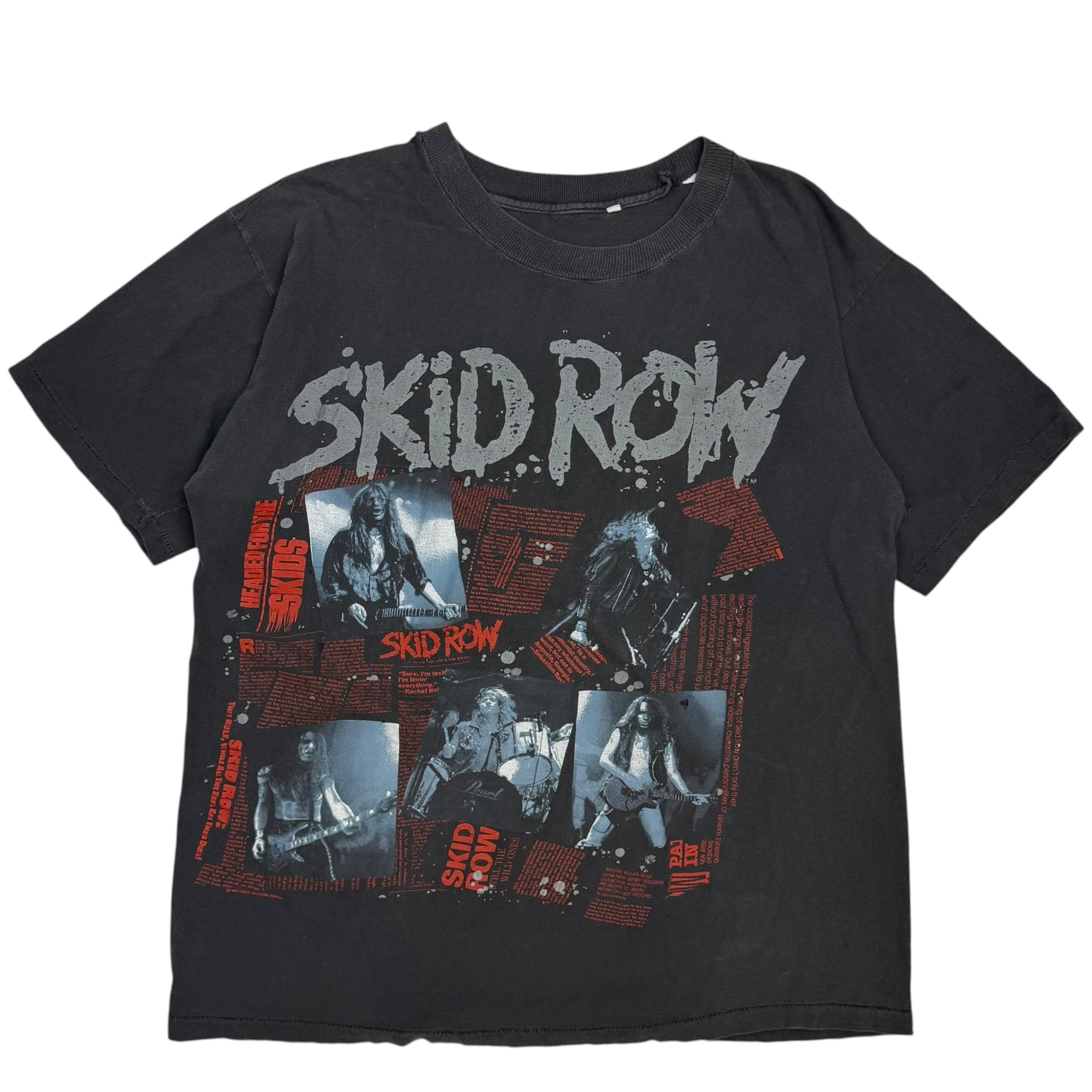 1988 Skid Row 300 Gigs Tour Tee Black