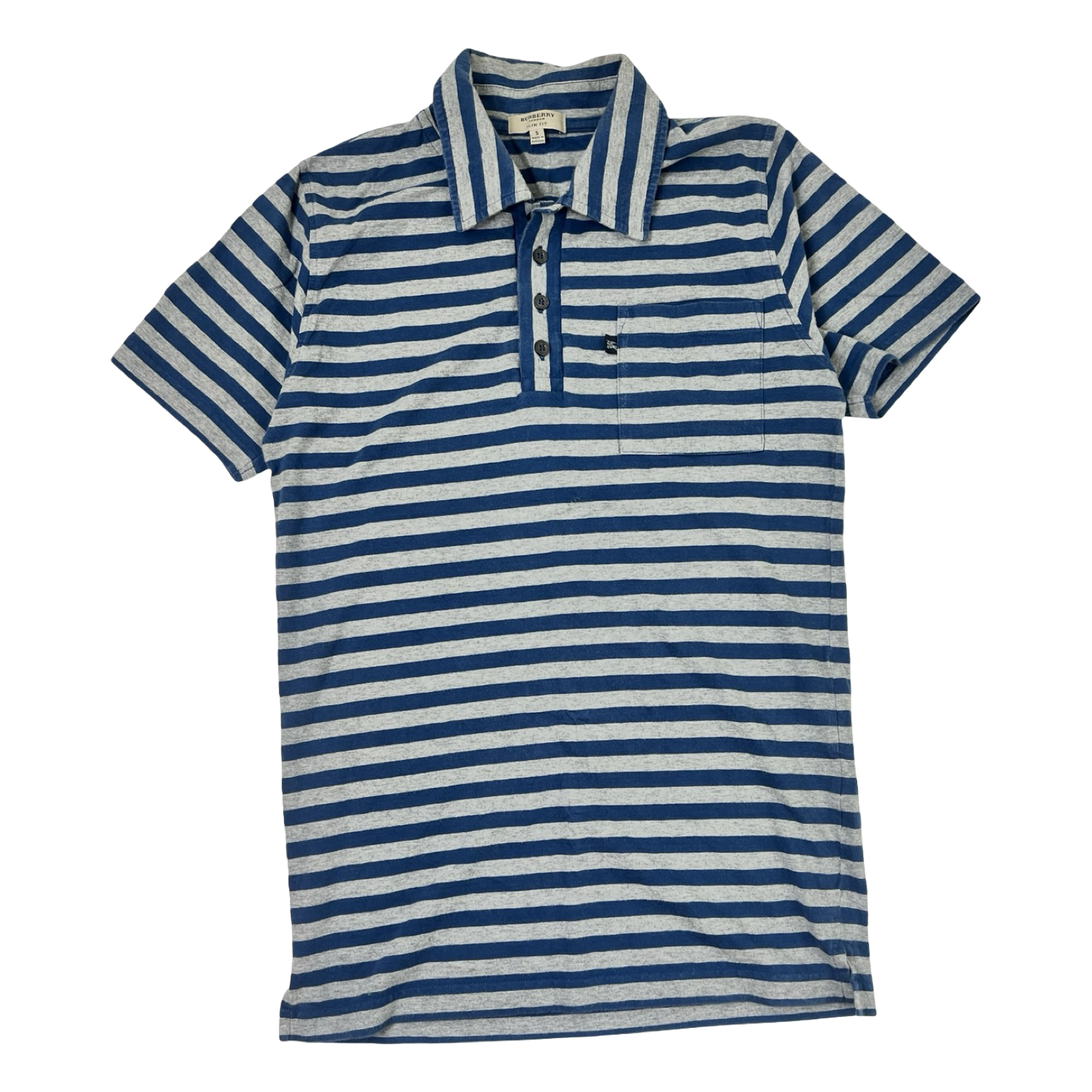Burberry Brit Striped Knit Polo Shirt