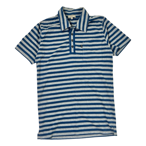 Burberry Brit Striped Knit Polo Shirt