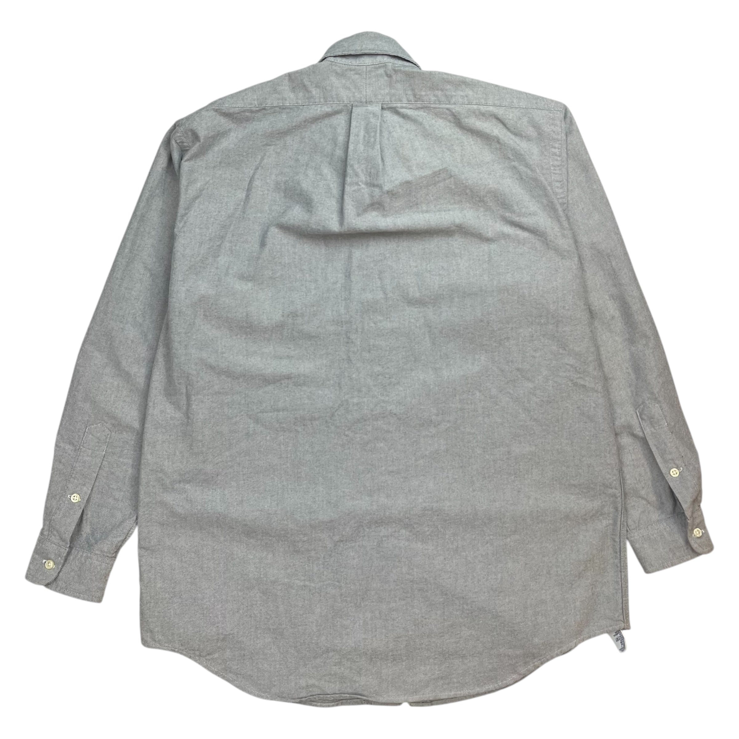 Vintage Polo Oxford Shirt Light Grey