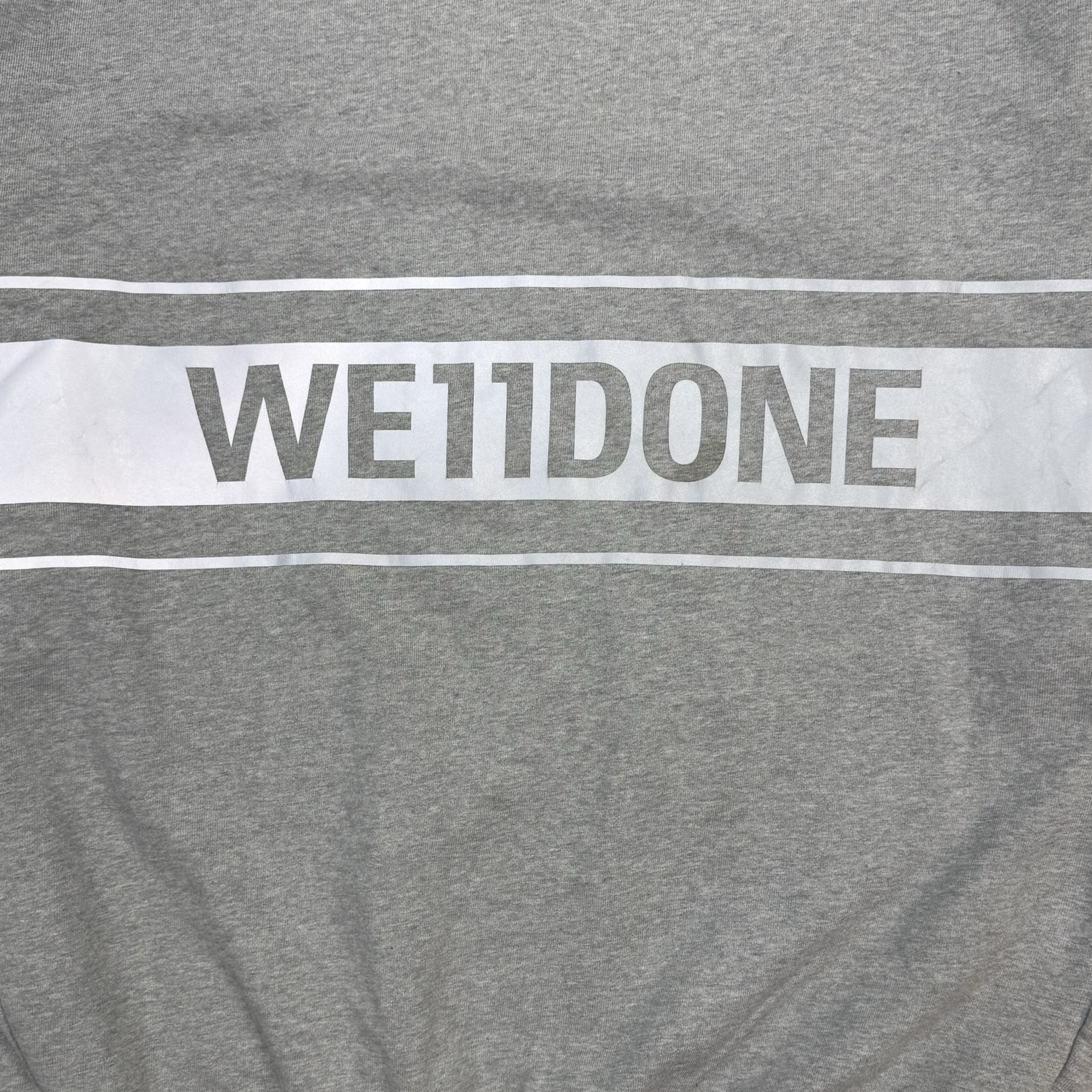 WE11DONE Oversized Crewneck Grey