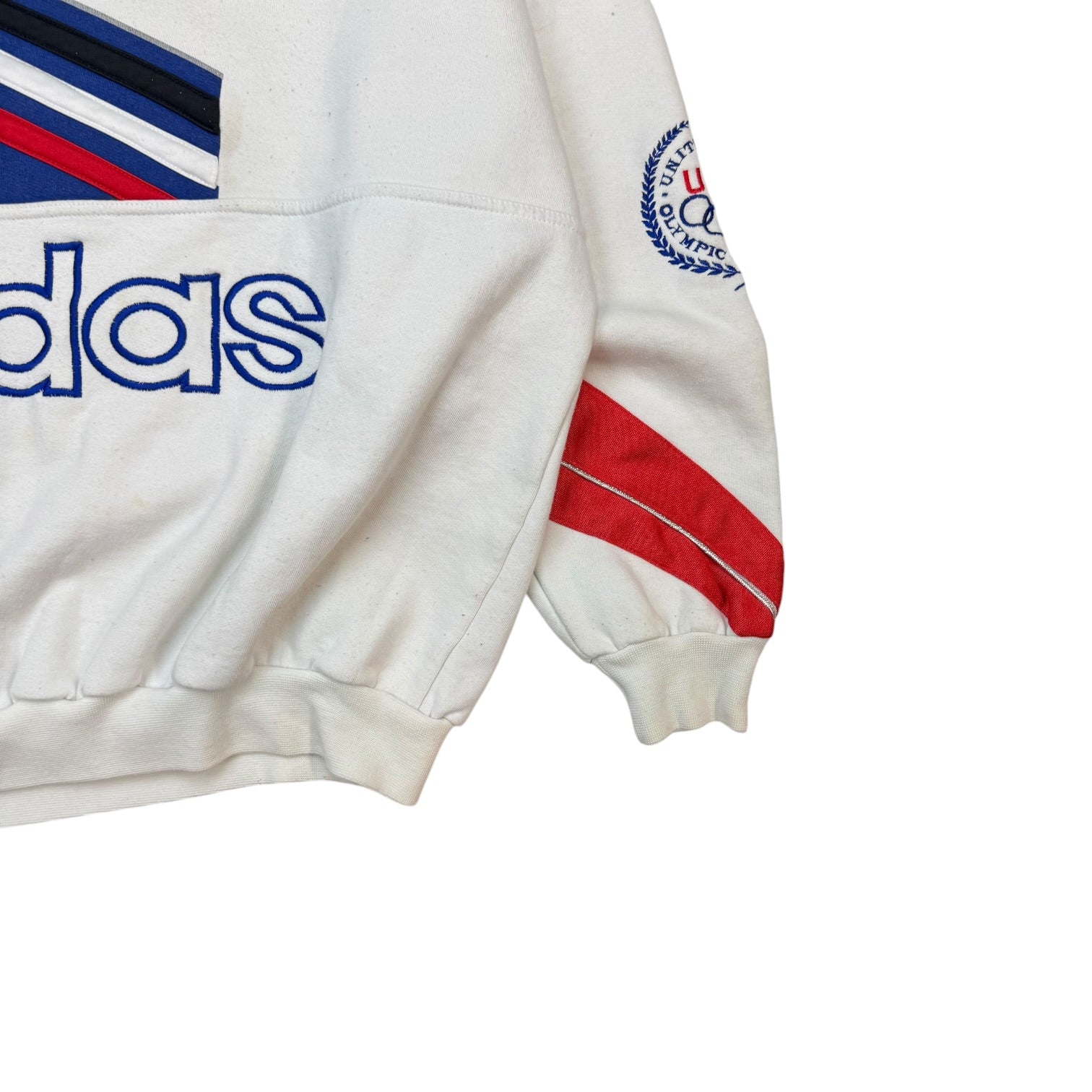 Vintage Adidas 1980 Olympic Winter Games Lake Placid Crewneck White