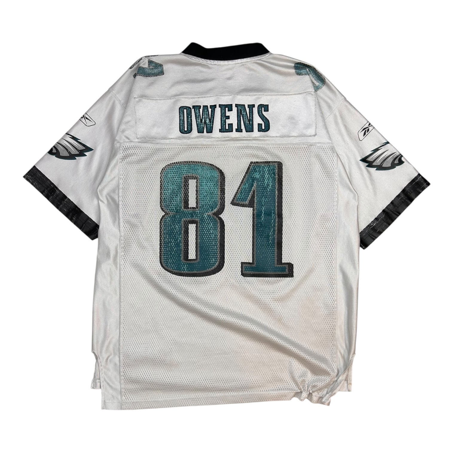 Vintage Reebok Philadelphia Eagles Owens Away Jersey White