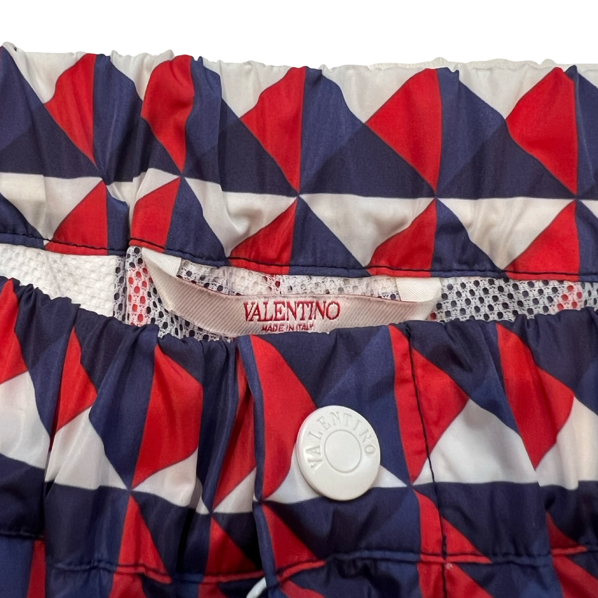 Valentino Nylon Printed Geometric Pants