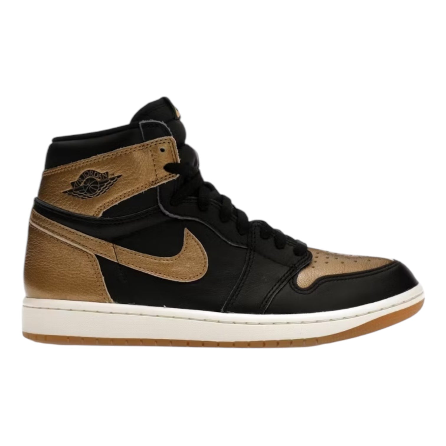 Jordan 1 High Black Metallic Gold