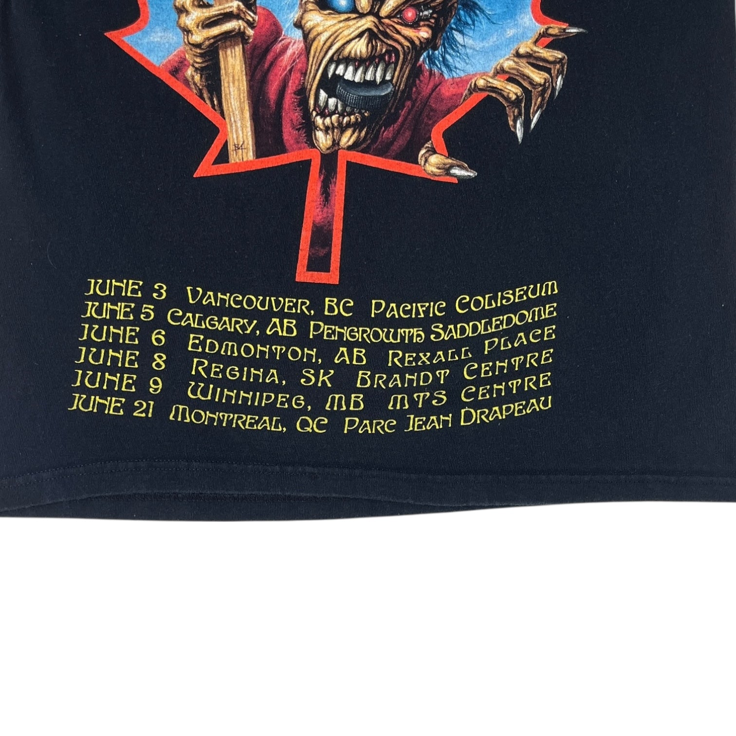 Vintage 2008 Iron Maiden “Somewhere Back In Time” Tour T-Shirt Black