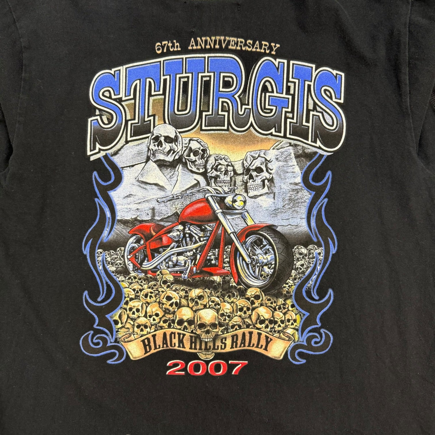 2007 Sturgis Bike Rally Double Layer L/S Tee Black