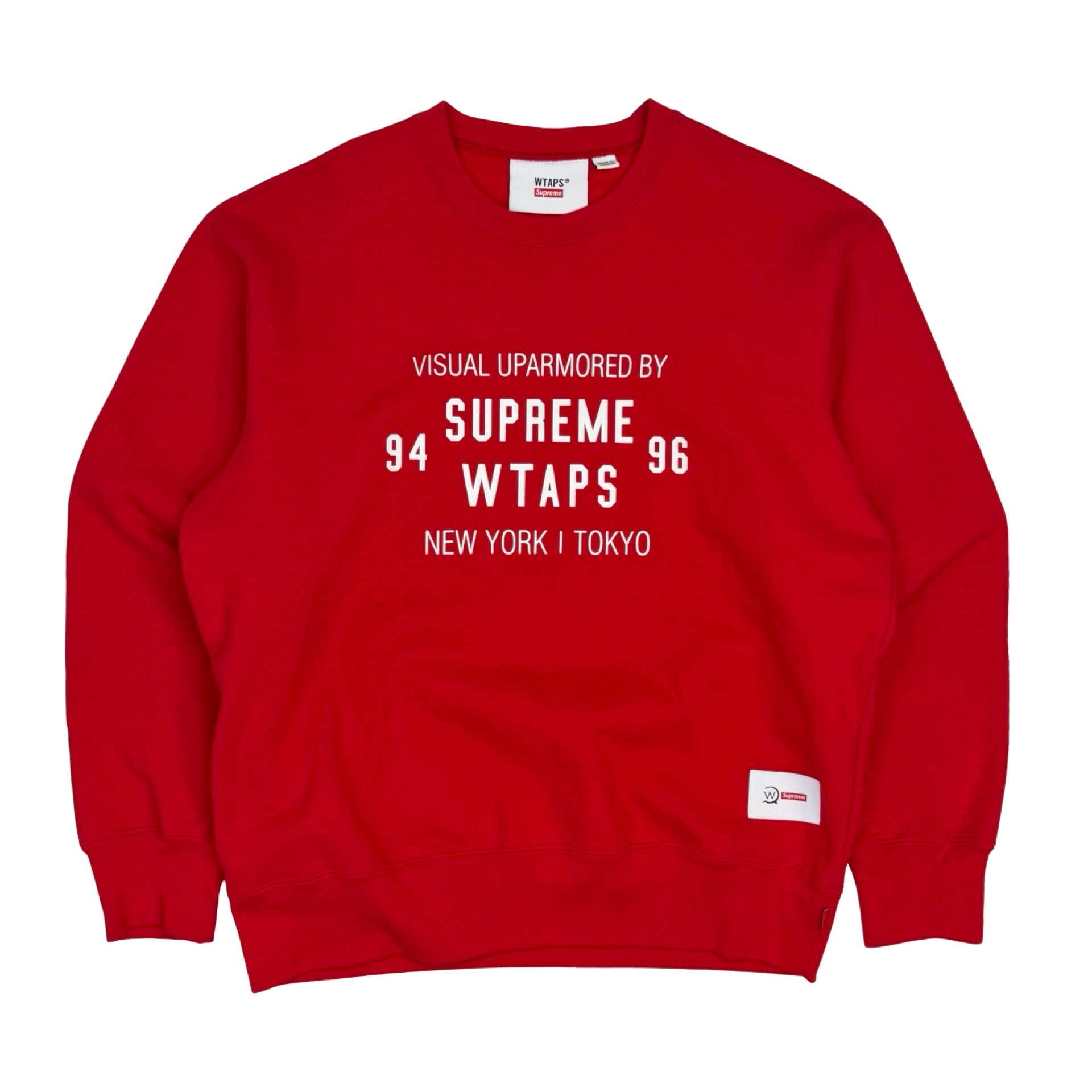 Supreme X WTAPS Crewneck Red