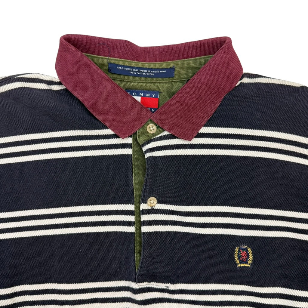 Vintage Tommy Hilfiger Striped Long Sleeve Navy
