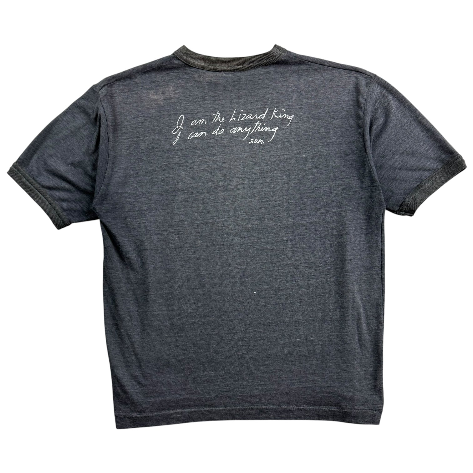1988 The Doors Jim Morrison ‘Lizard King’ Ringer Tee Black