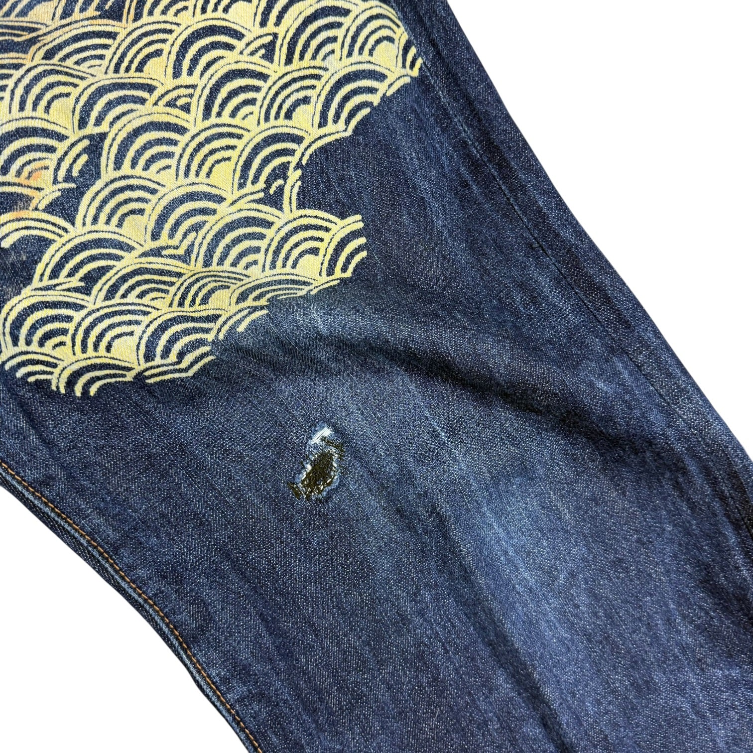 Vintage Year Of The Ocean Twelve Denim Pants Dark Wash