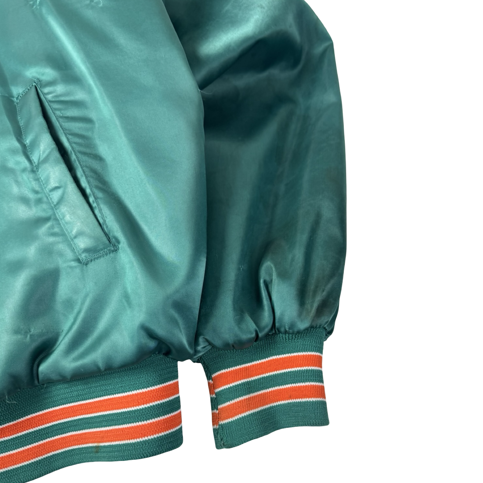 Vintage 80s Miami Dolphins MLB Satin Jacket