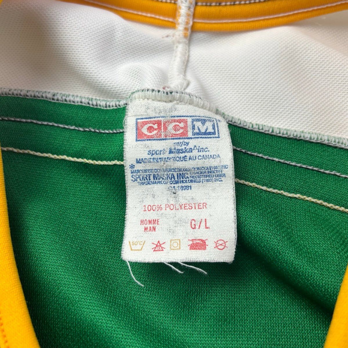 ‘90s CCM Minnesota North Stars NHL Away Jersey
