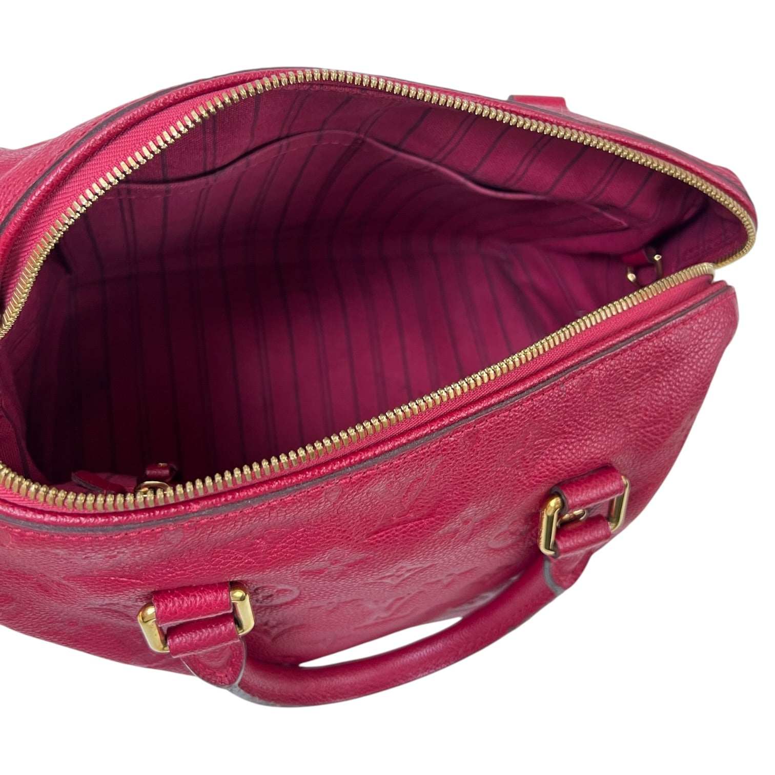 Louis Vuitton Speedy Bandouliere 25 Bag Embossed Empreinte Leather