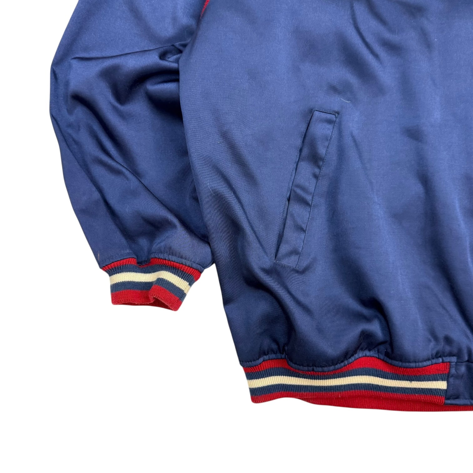 Vintage Cleveland Cavaliers Satin Bomber Jacket Blue