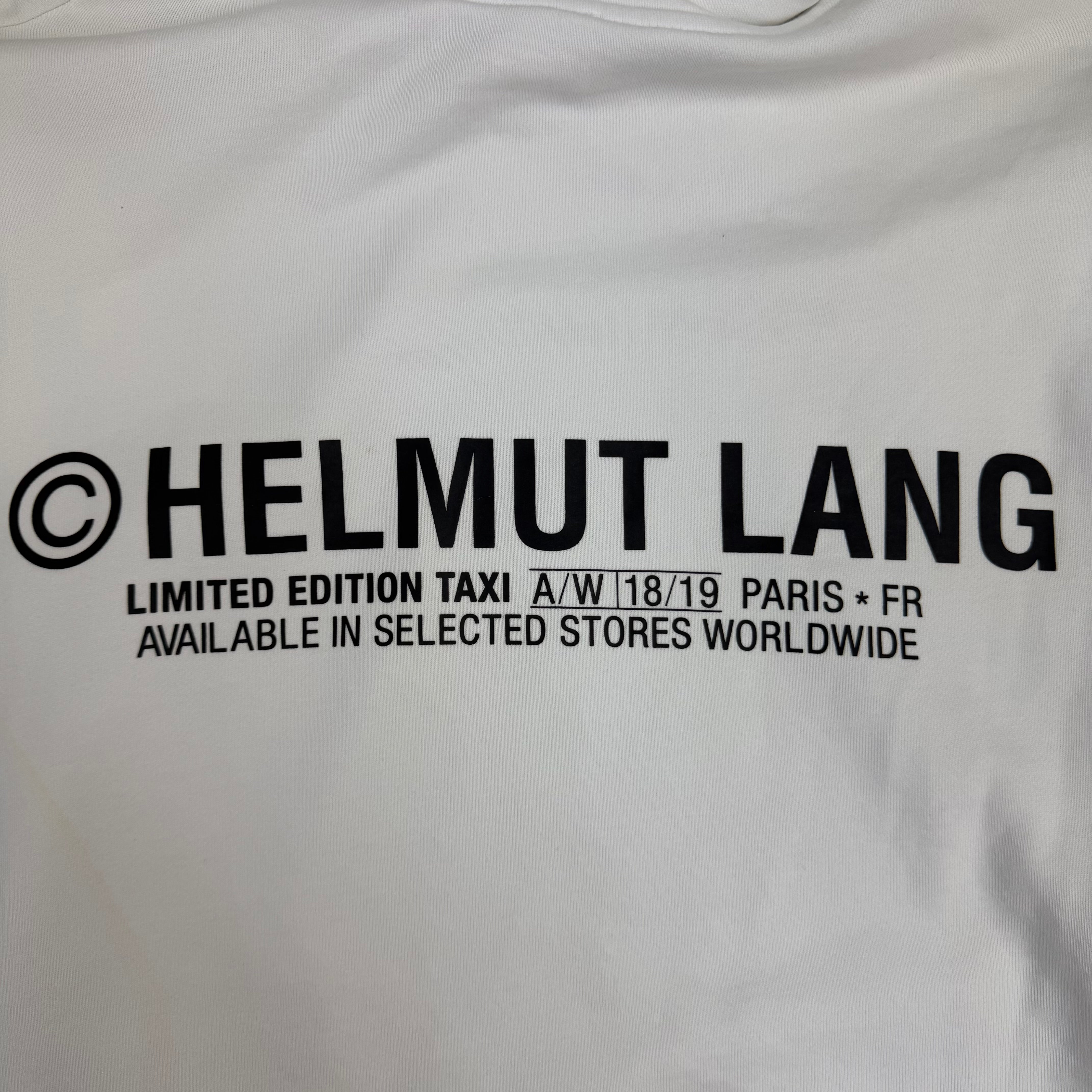 Helmut Lang Taxi Hoodie White