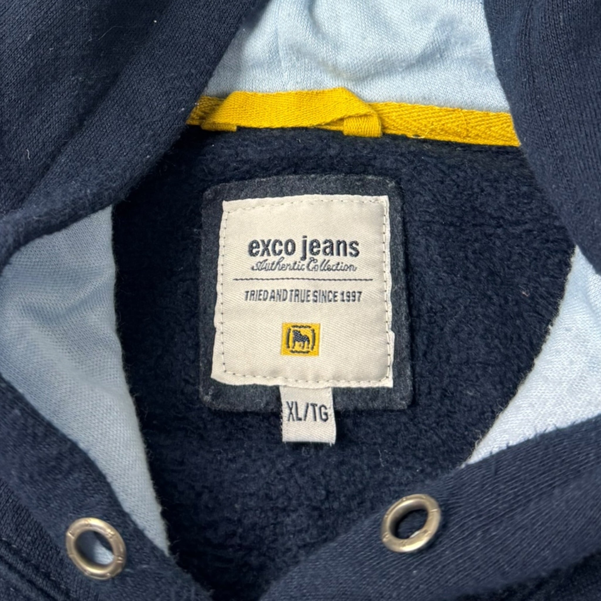 Vintage Y2K Exco Jeans Embroidered Hoodie