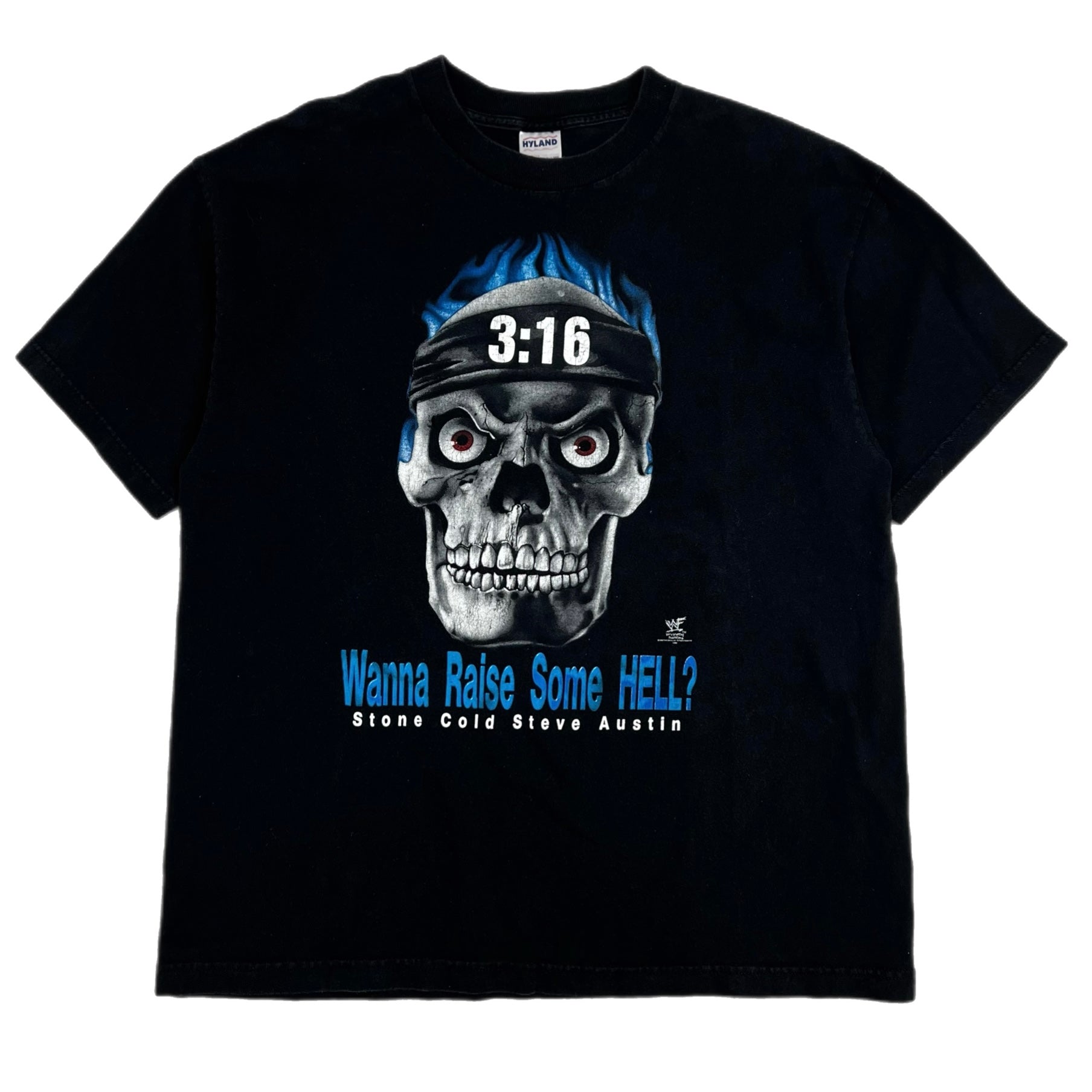 1998 Stone Cold Raise Some Hell Tee Black