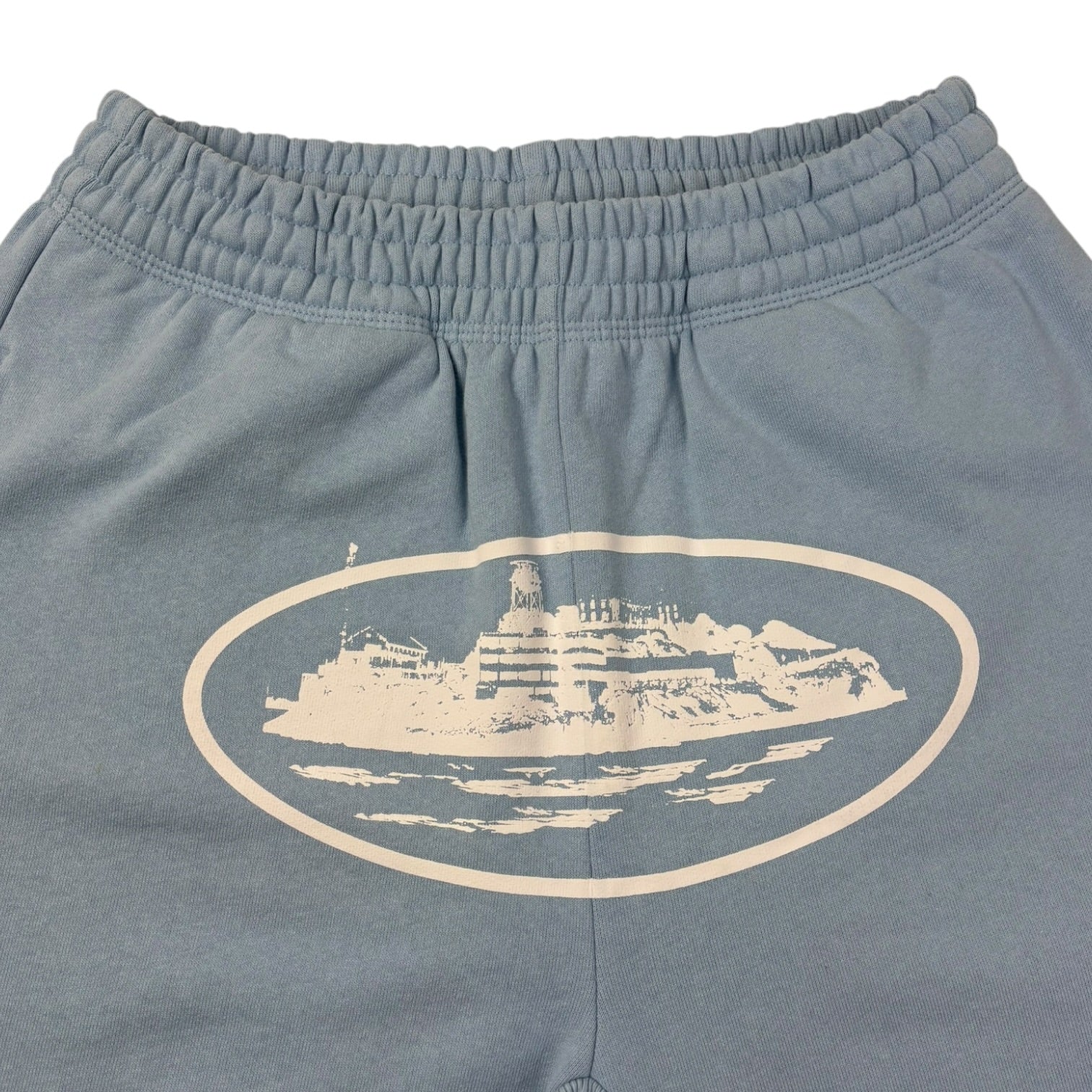 Corteiz Alcatraz Fleece Shorts Baby Blue