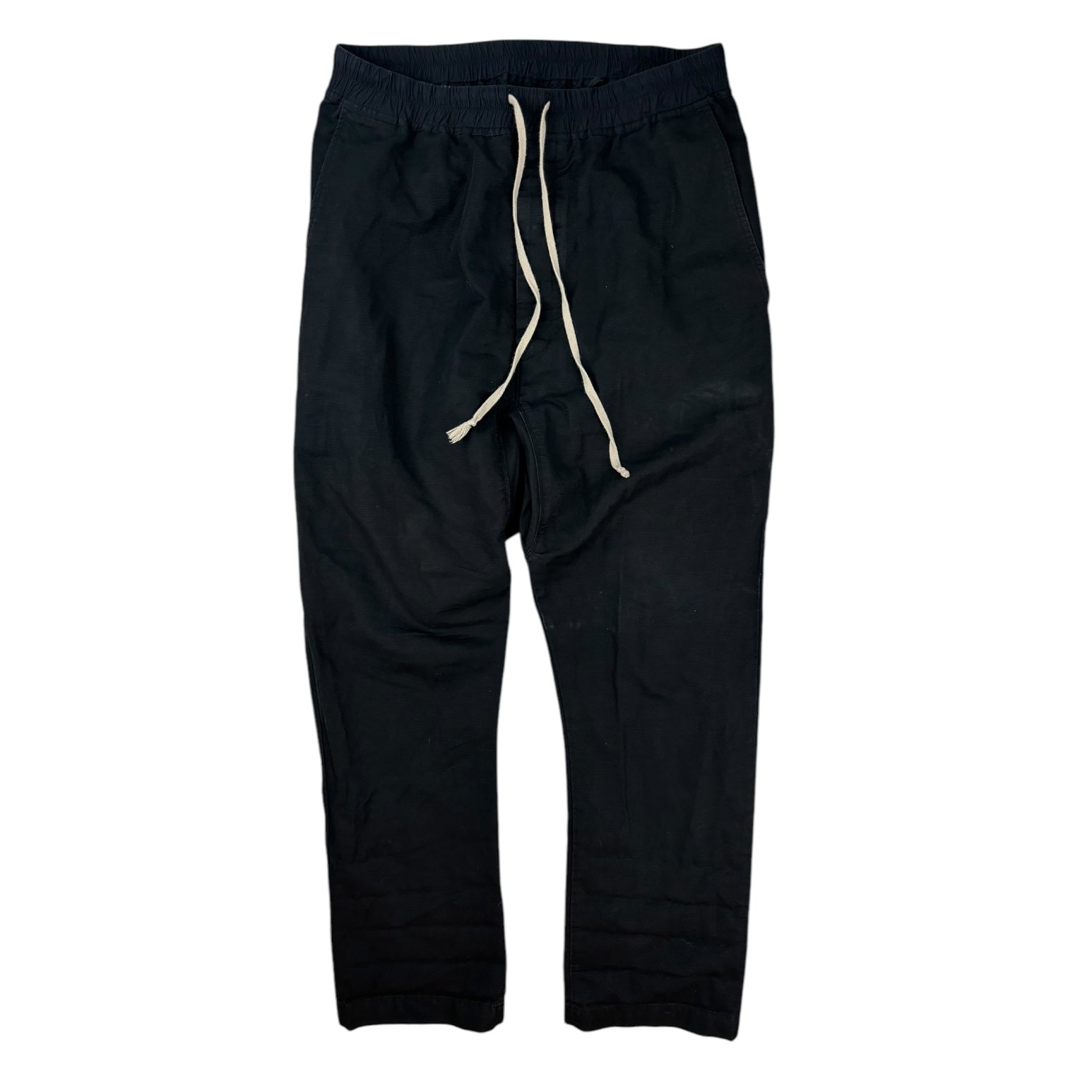 Rick Owens Ripstop Cotton Drawstring Pant Black