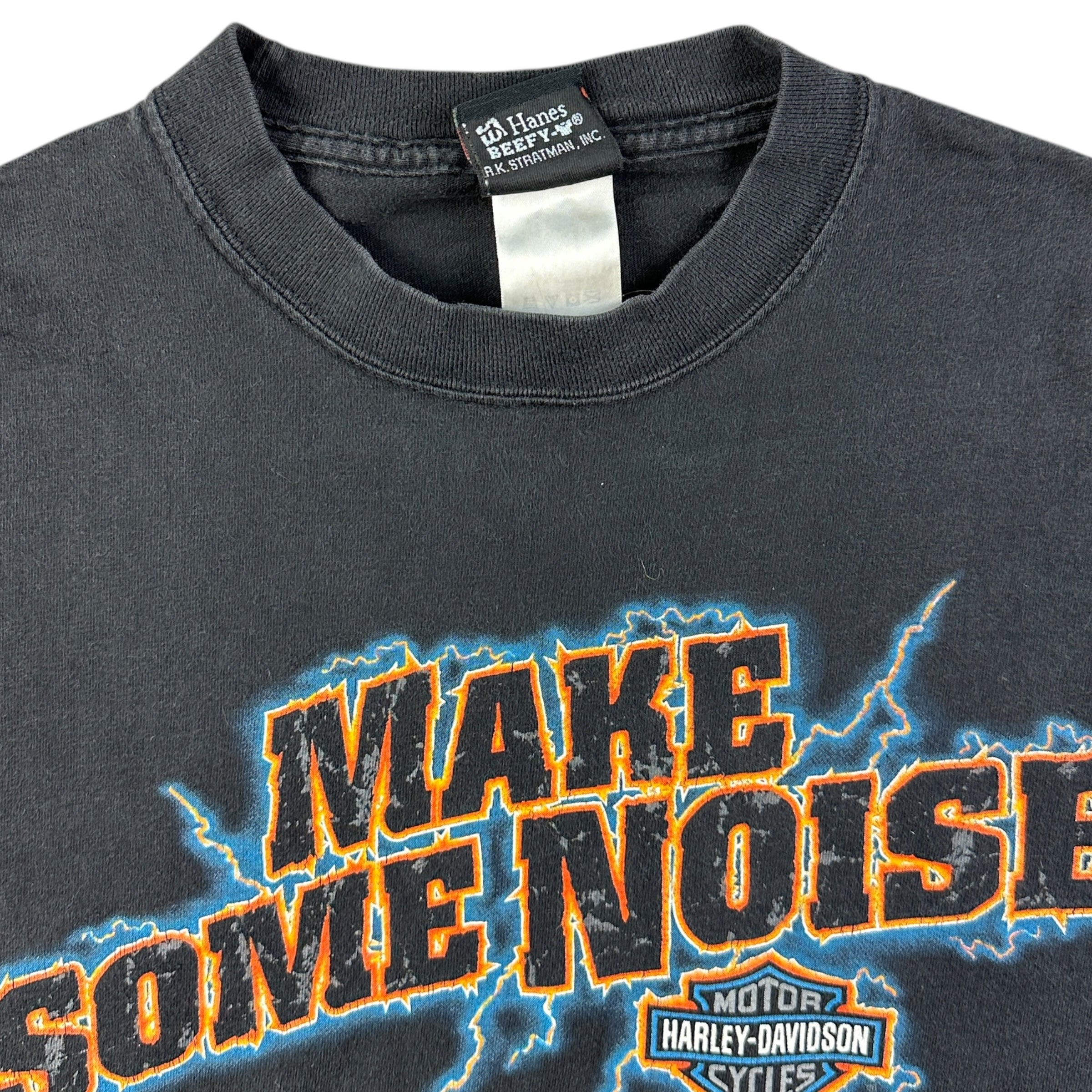 2002 Harley Davidson Make Some Noise L/S Tee Black