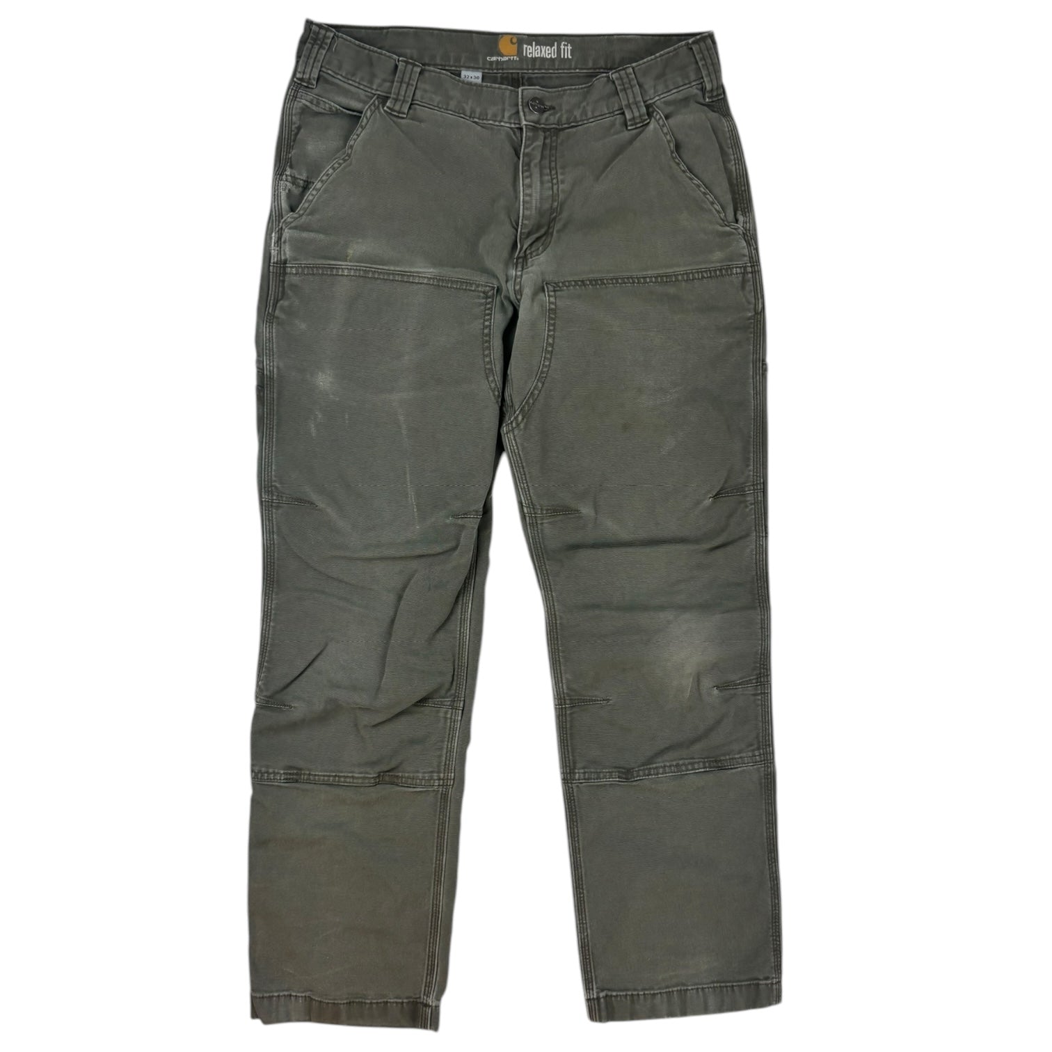 Vintage Carhartt Relaxed Fit Double Knee Carpenter Pant Olive