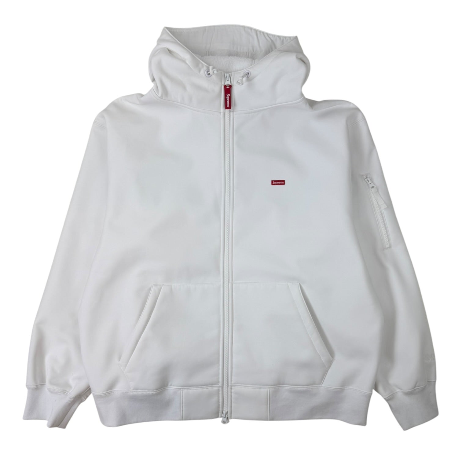 Supreme Windstopper Zip-Up Hooded Sweatshirt White
