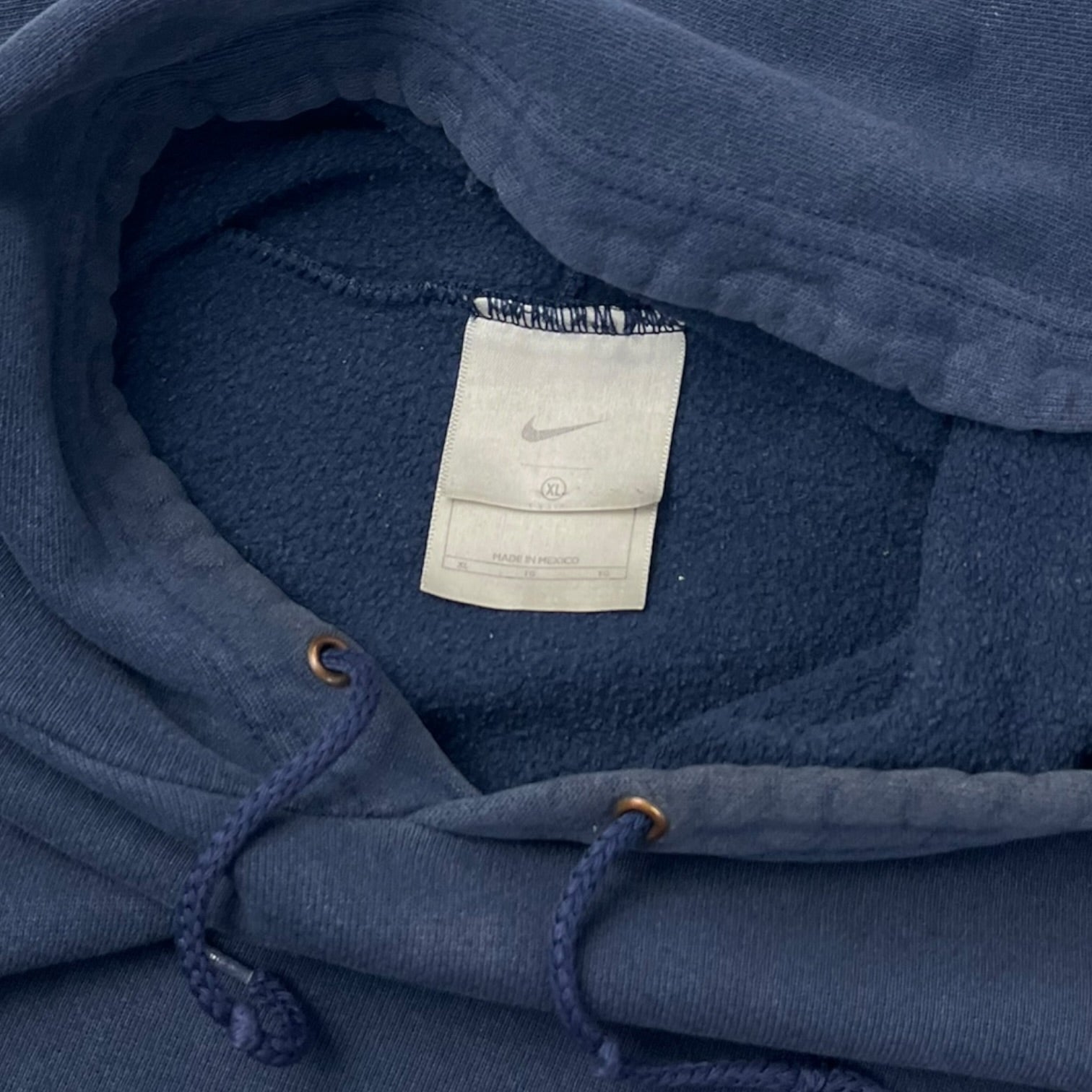 Vintage Nike Center Swoosh Hoodie Navy