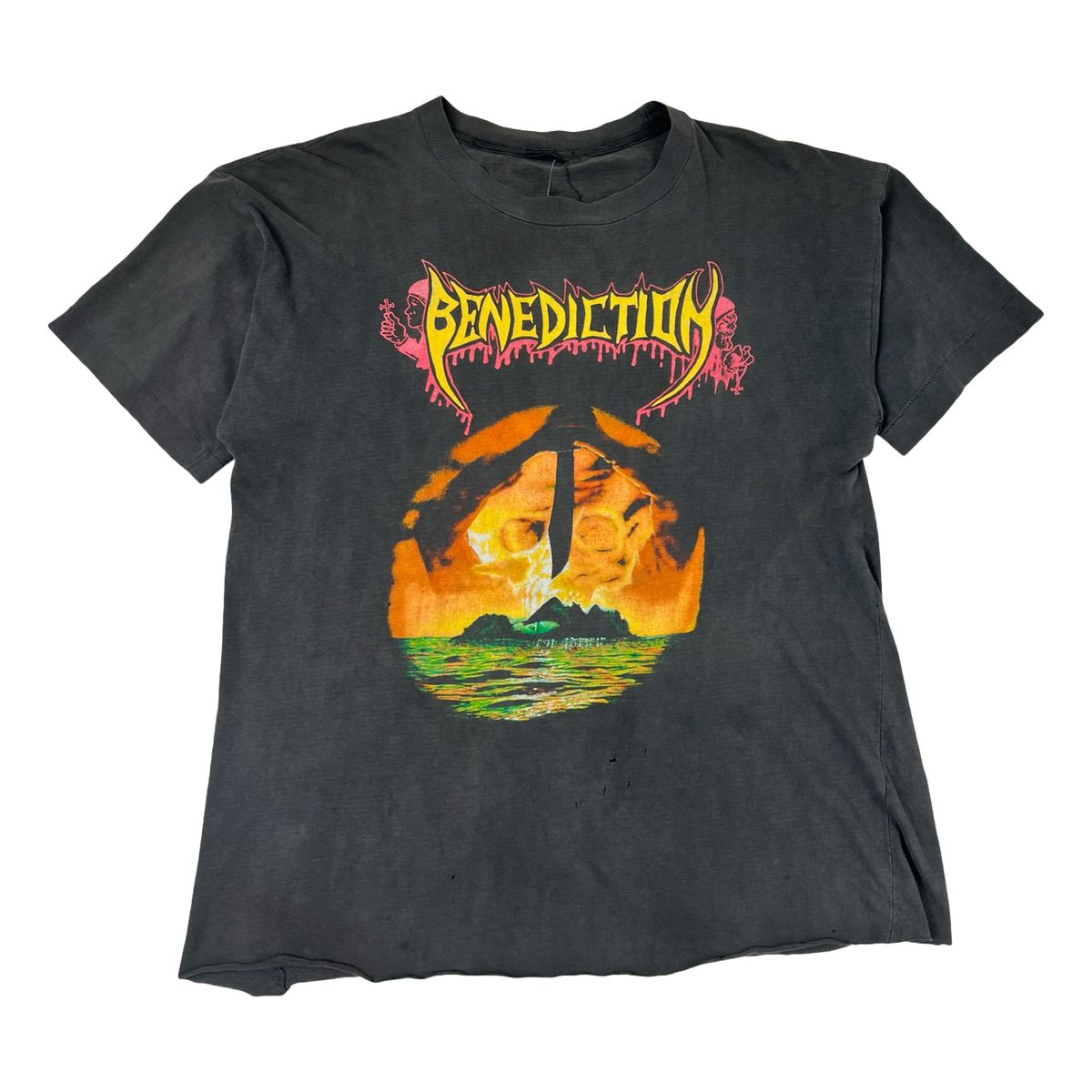 Vintage Benediction Subconscious Terror Metal Band T-Shirt
