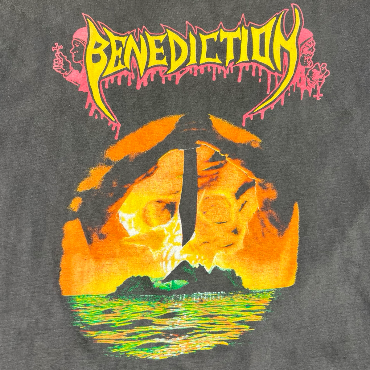 Vintage Benediction Subconscious Terror Metal Band T-Shirt