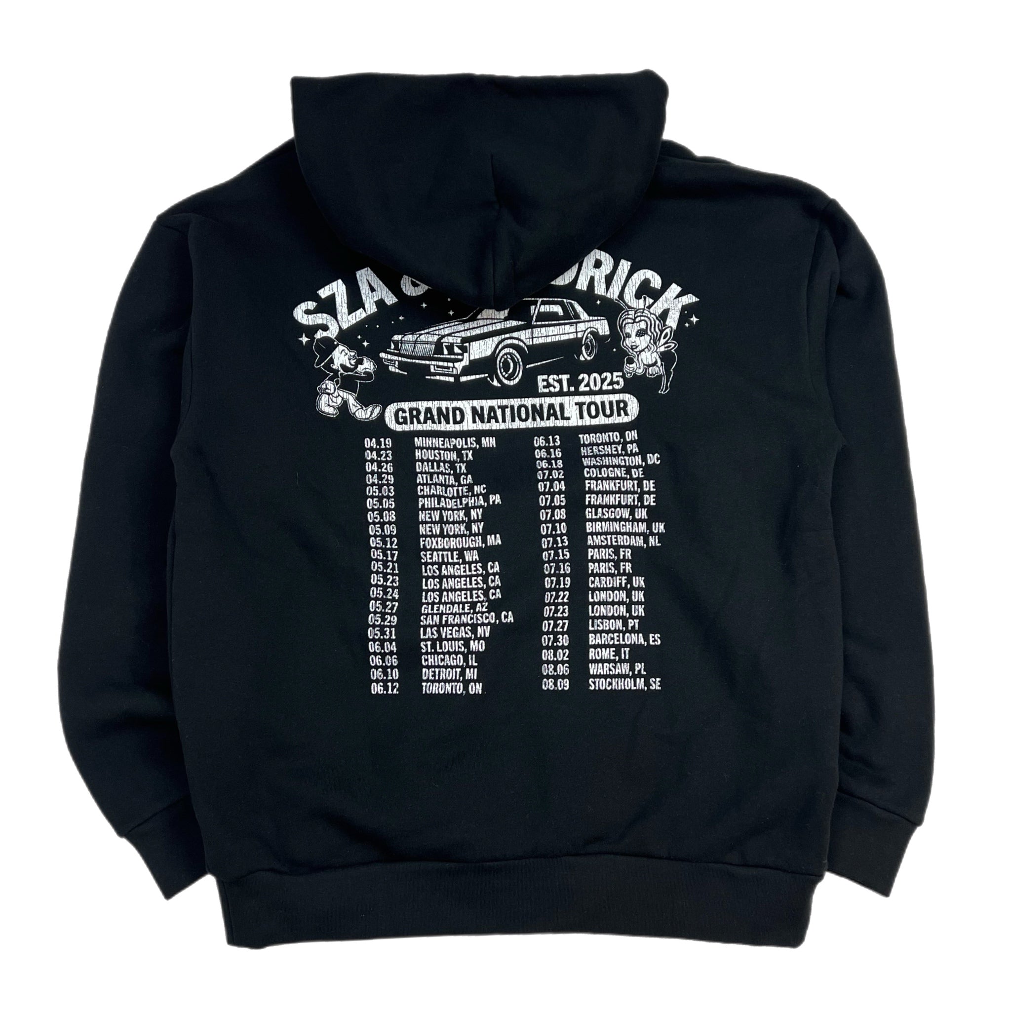 Kendrick Lamar x SZA GNX Tour Hoodie Black