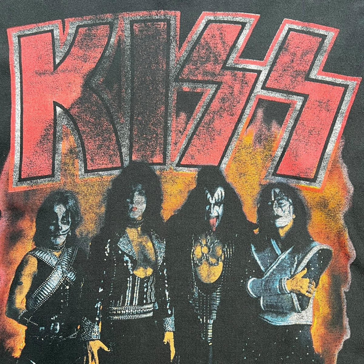 Vintage 96-97 Kiss World Tour Long Sleeve T-Shirt Black