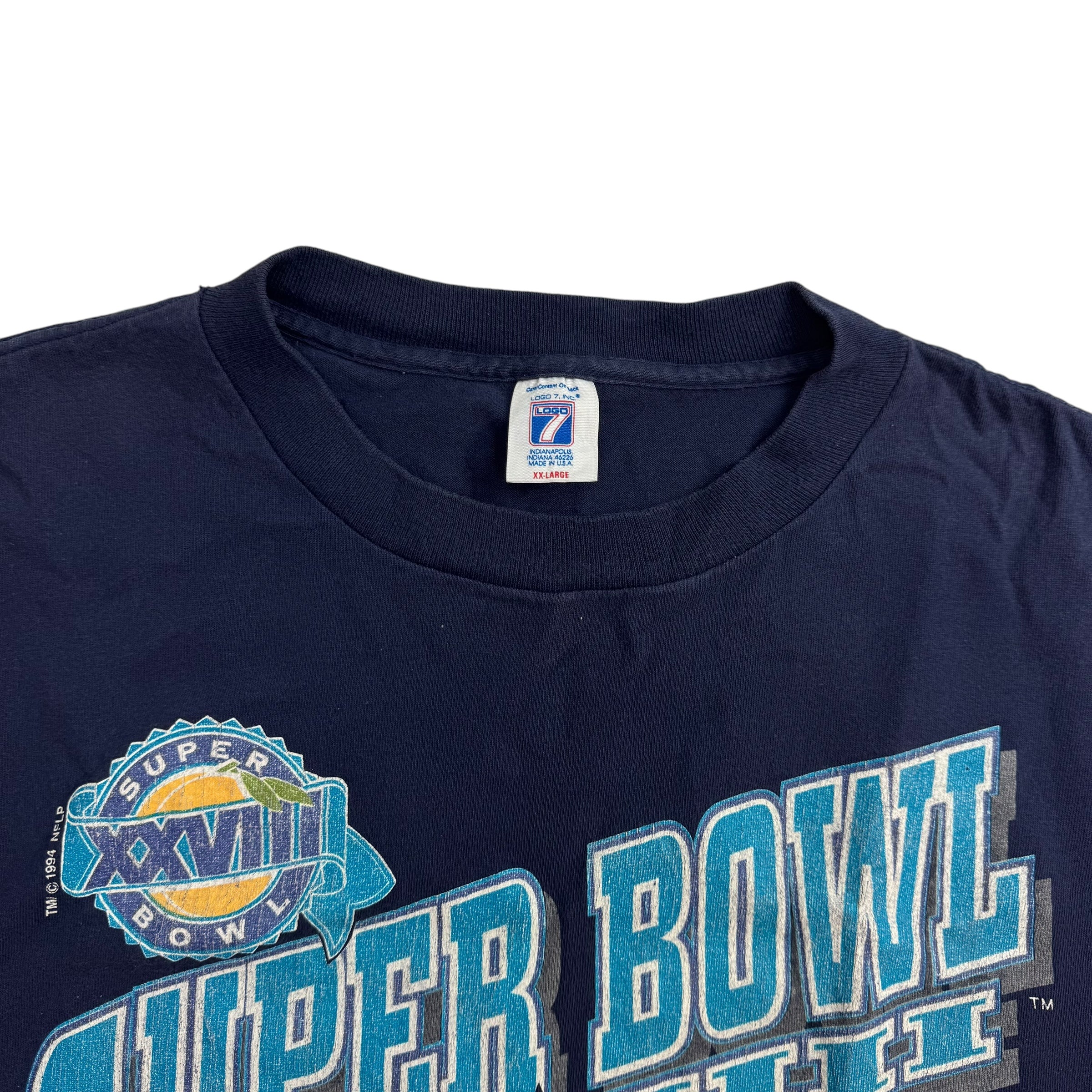 1994 Dallas Cowboys Super Bowl Champions Tee Navy Blue